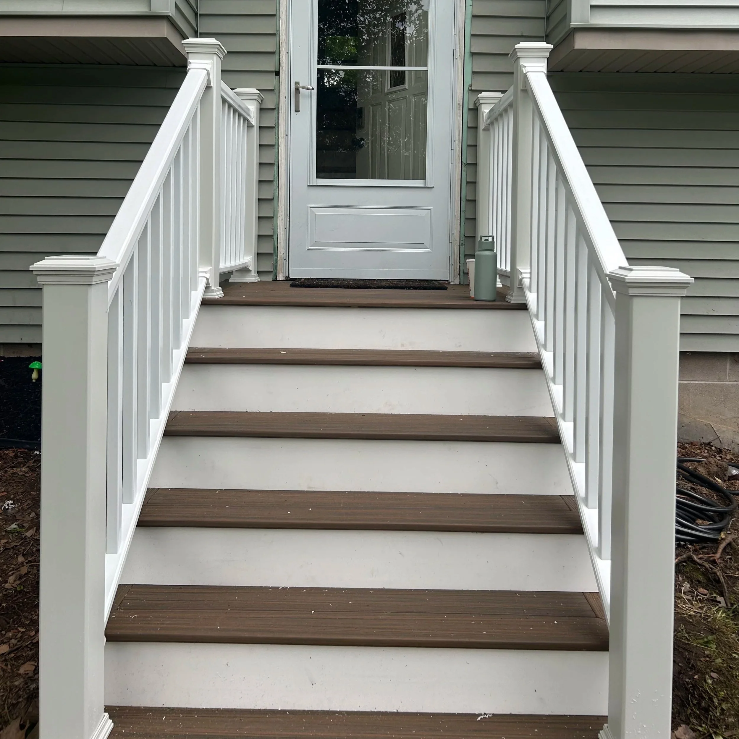 Brand new steps and railing