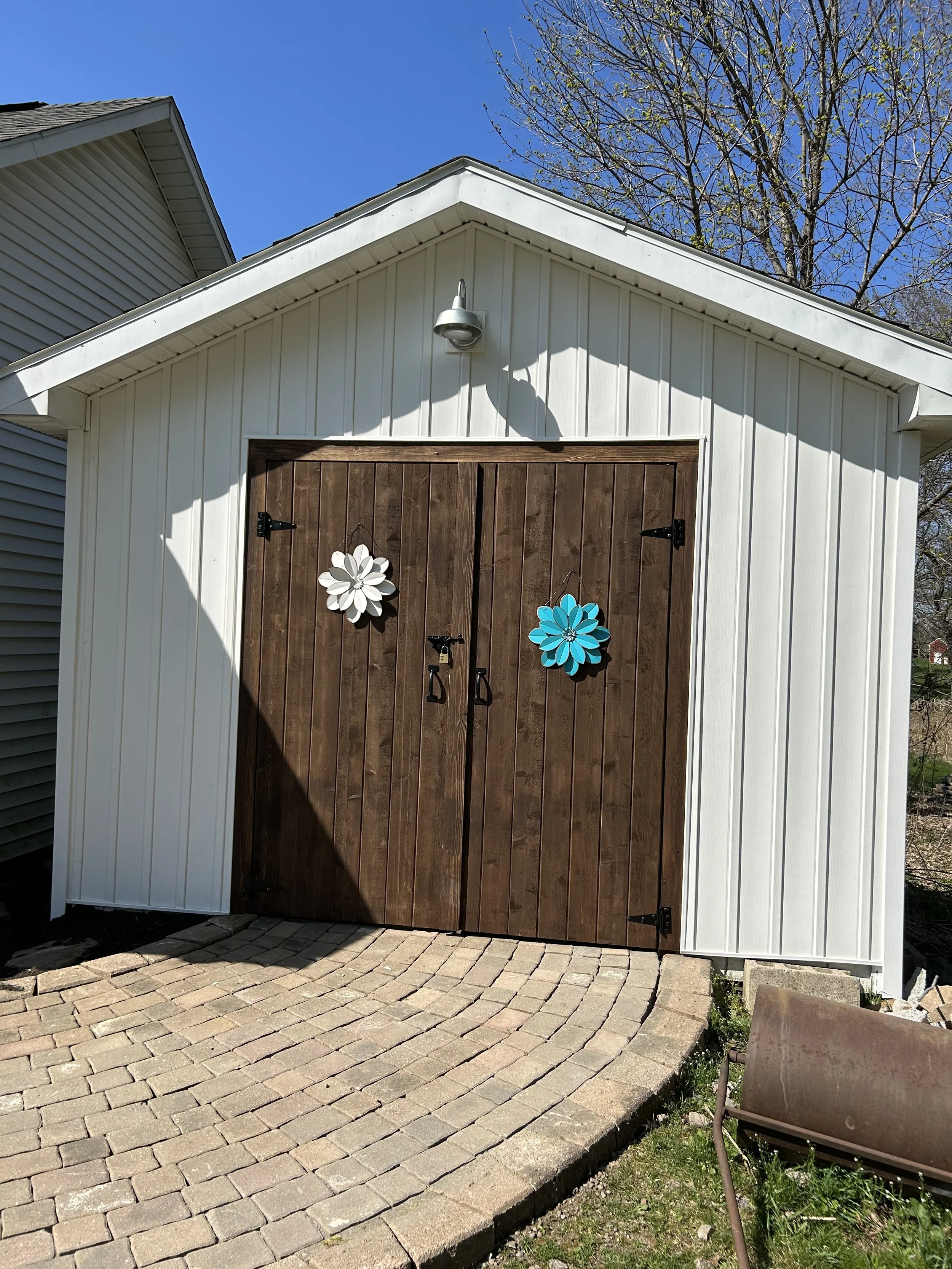 Shed doors built from scratch