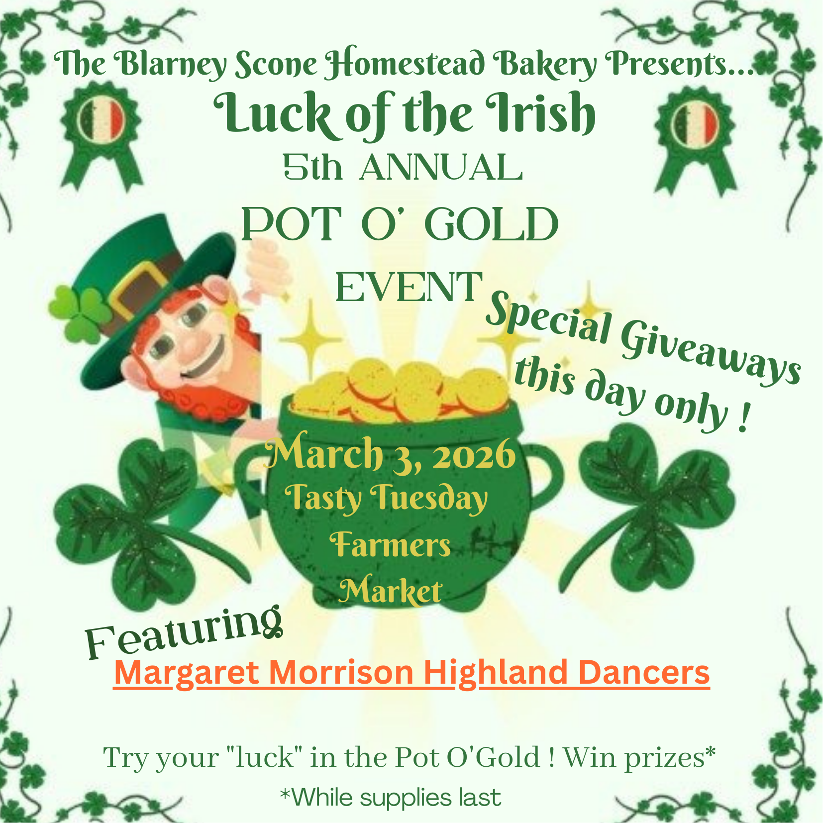 5th Annual Pot O' Gold Mini Event