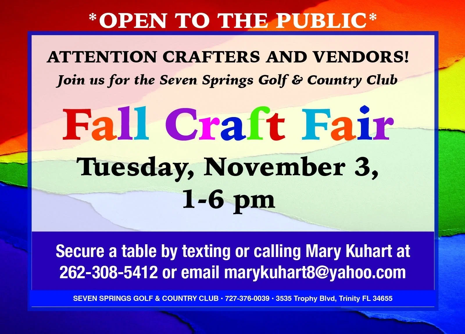 SEVEN SPRINGS CRAFT FAIR 