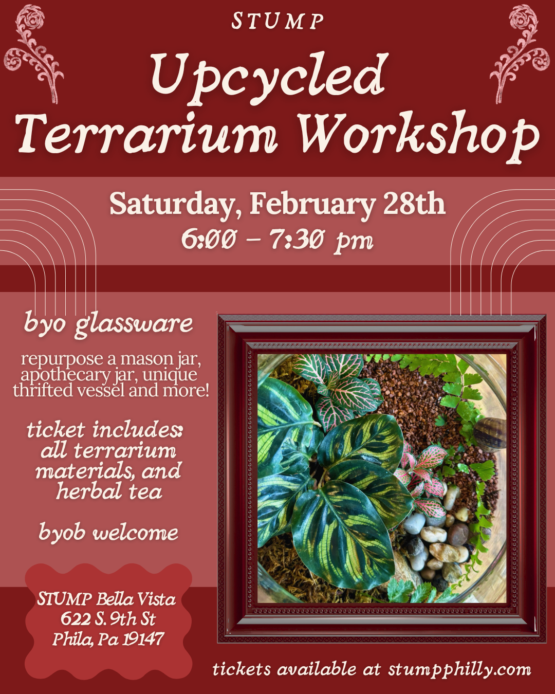 Upcycled Terrarium Workshop @ Bella Vista [2/28]