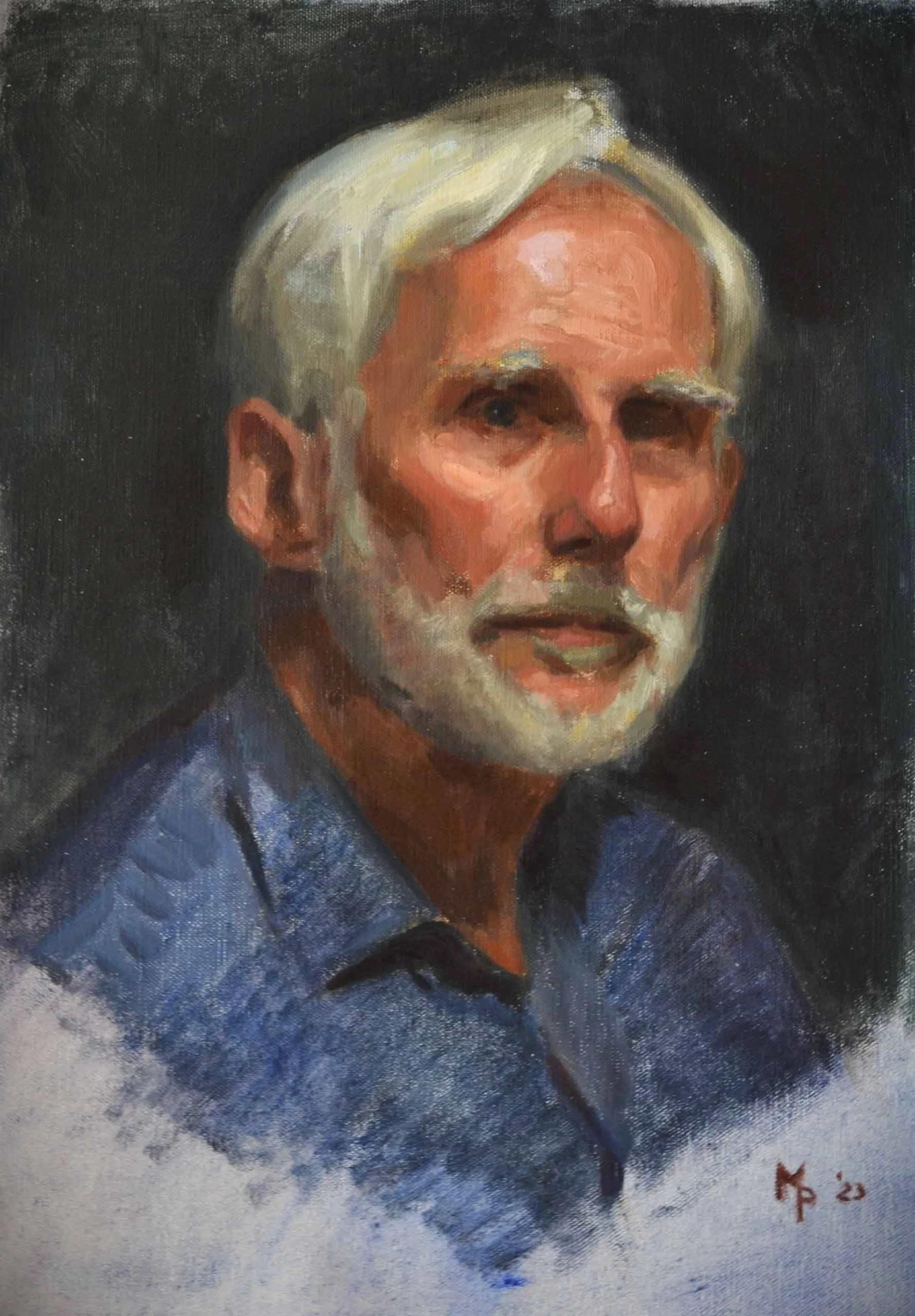 Michael, Oil on canvas, 35 x 55 cm, 2023, Sold