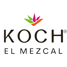 Koch El Mezcal logo with colorful leaf design above the text