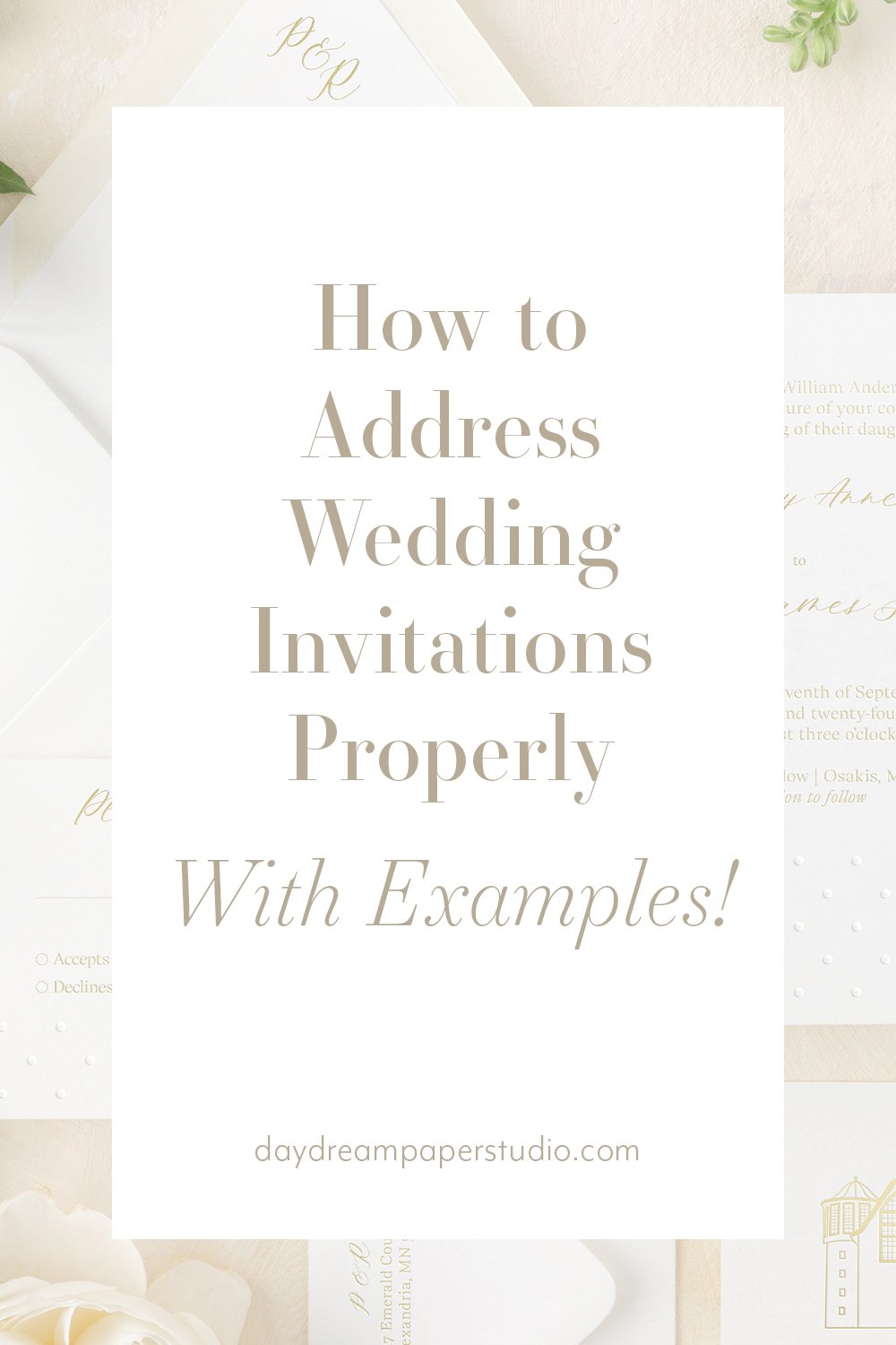 How to Address Wedding Invitations Properly (With Examples!)