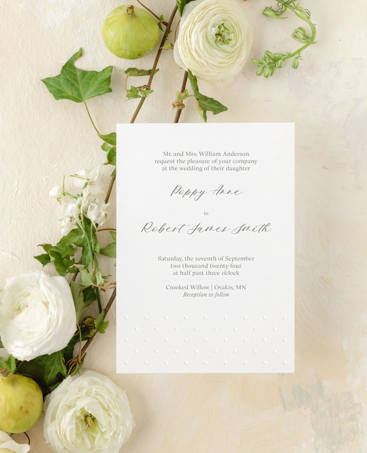 Embossing is a subtile detail, but it changes the way a piece is experienced.⁠
⁠
An inset border pressed into cotton paper.�⁠
Raise dots that catch the light.�⁠
A surface that shifts under your fingertips.⁠
⁠
We use embossing across several of our co