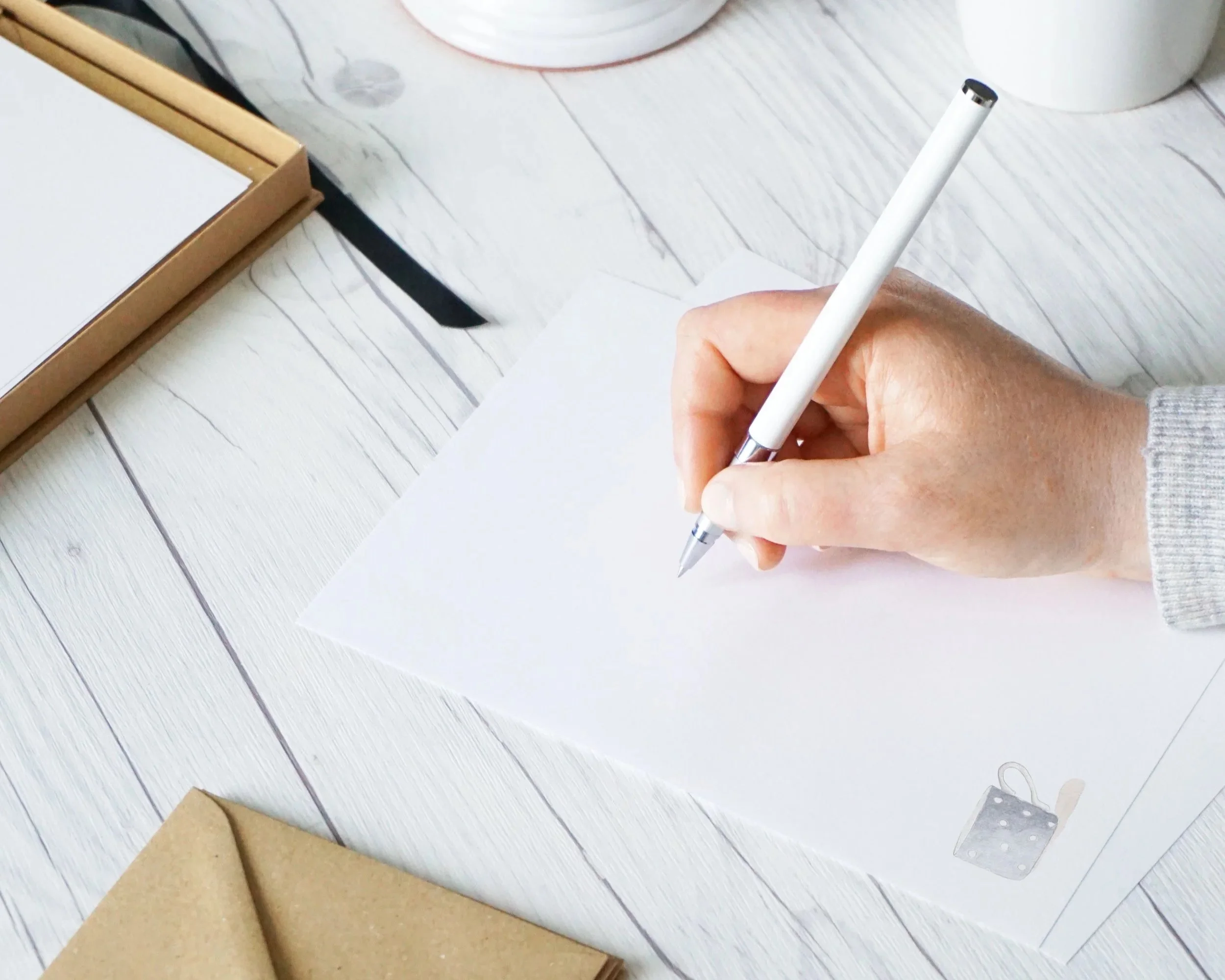 Hand writing letter