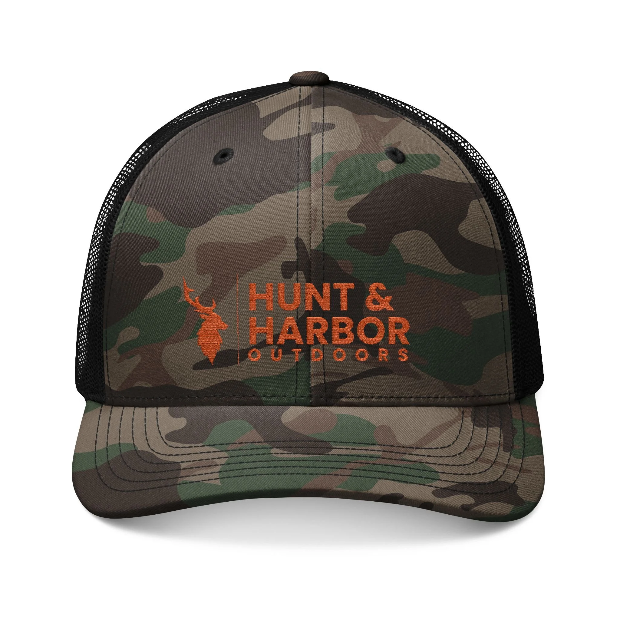 Camo Outdoors Embroidered Trucker Hat