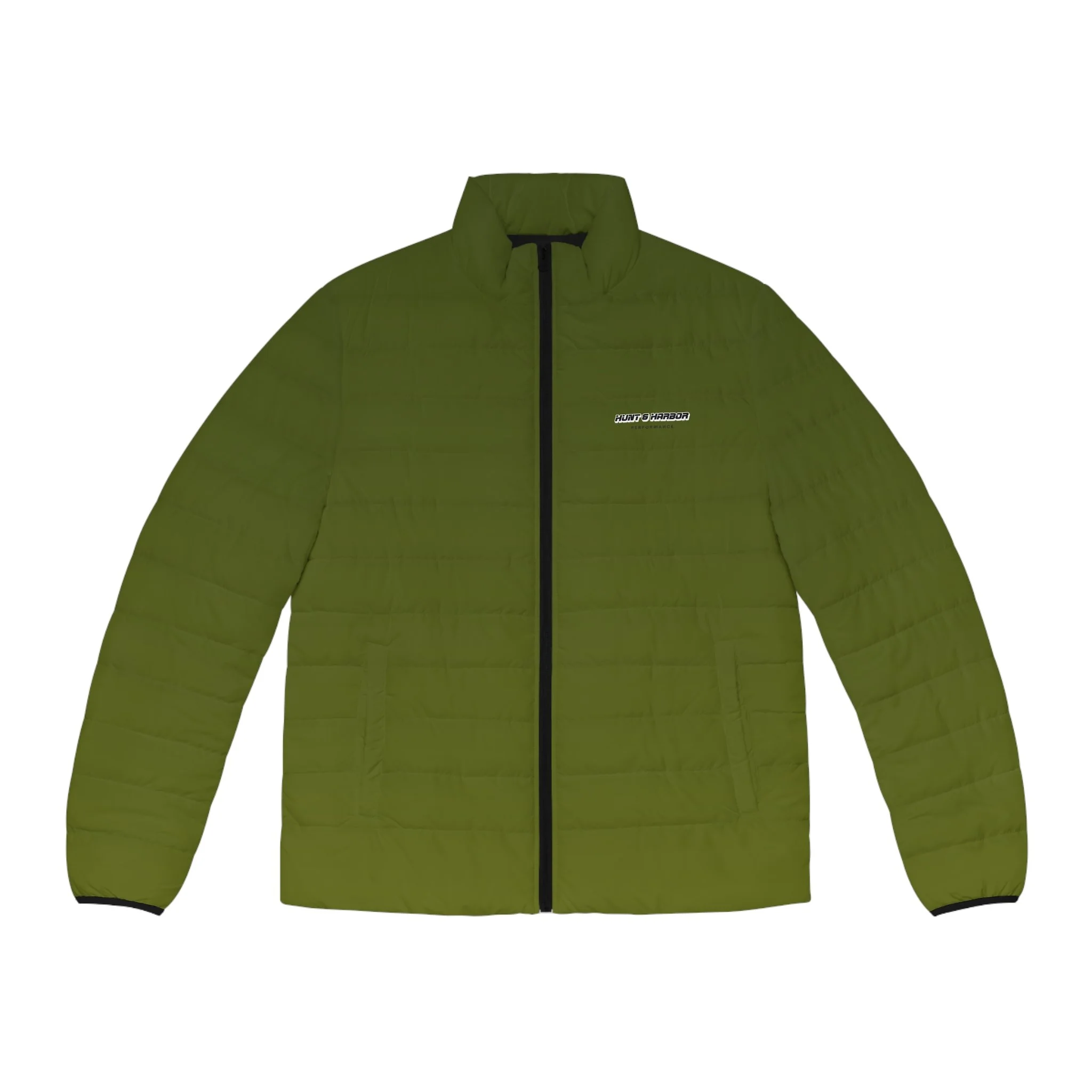 Green Gradient Puffer Jacket