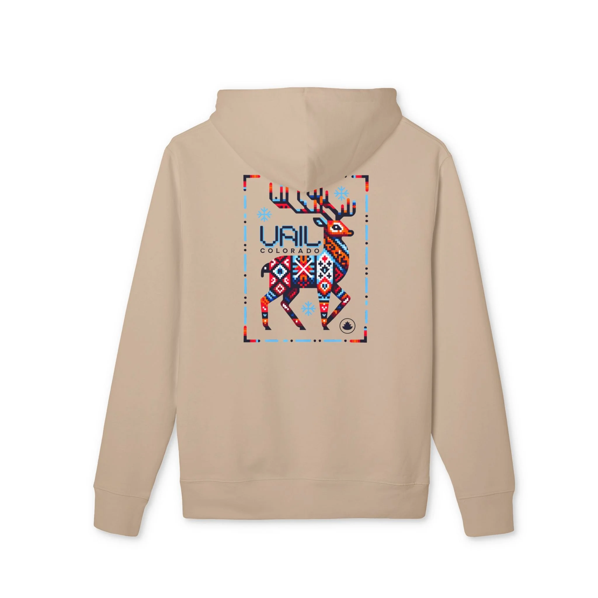 Vail Patterned Reindeer Hoodie