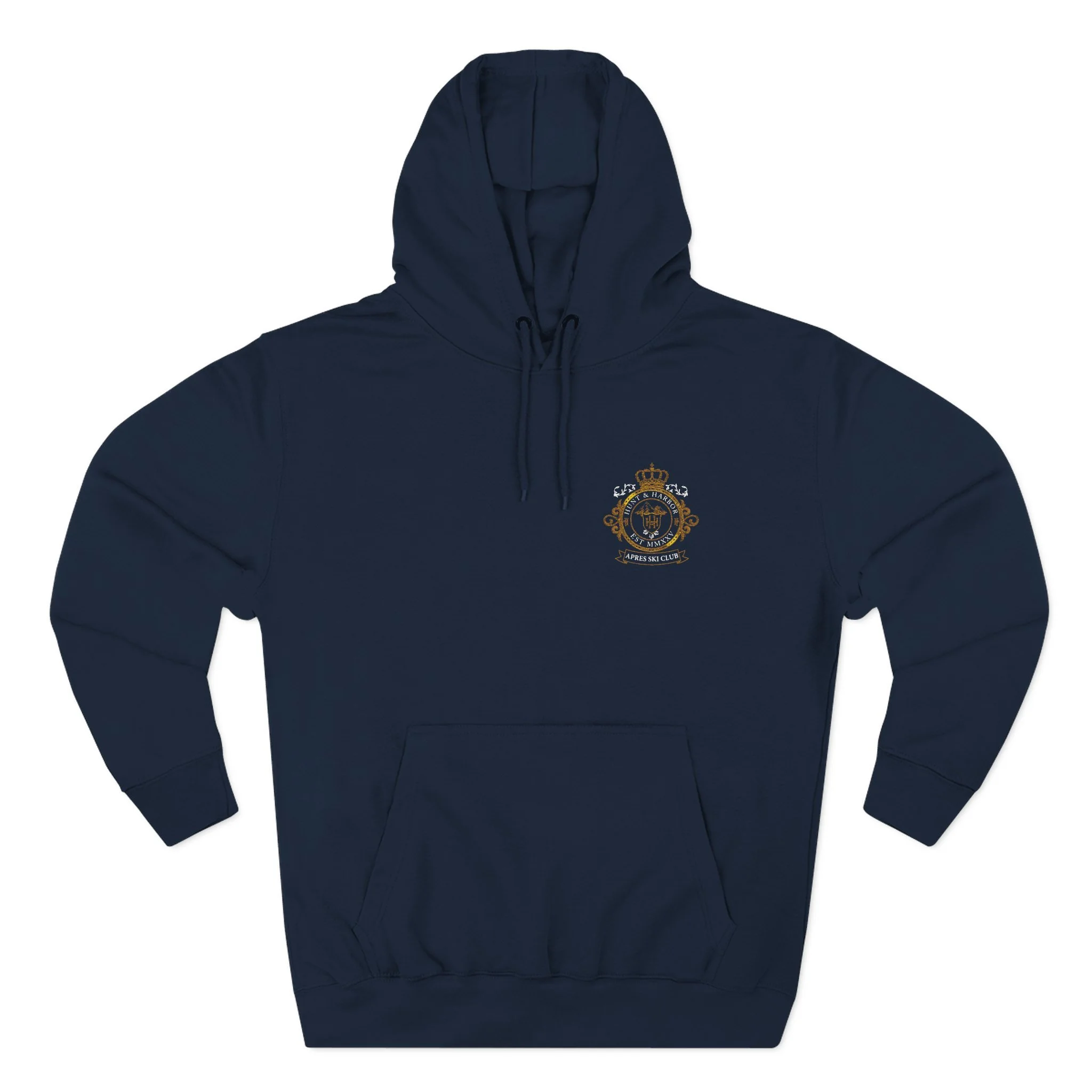Embroidered Crest Fleece Hoodie