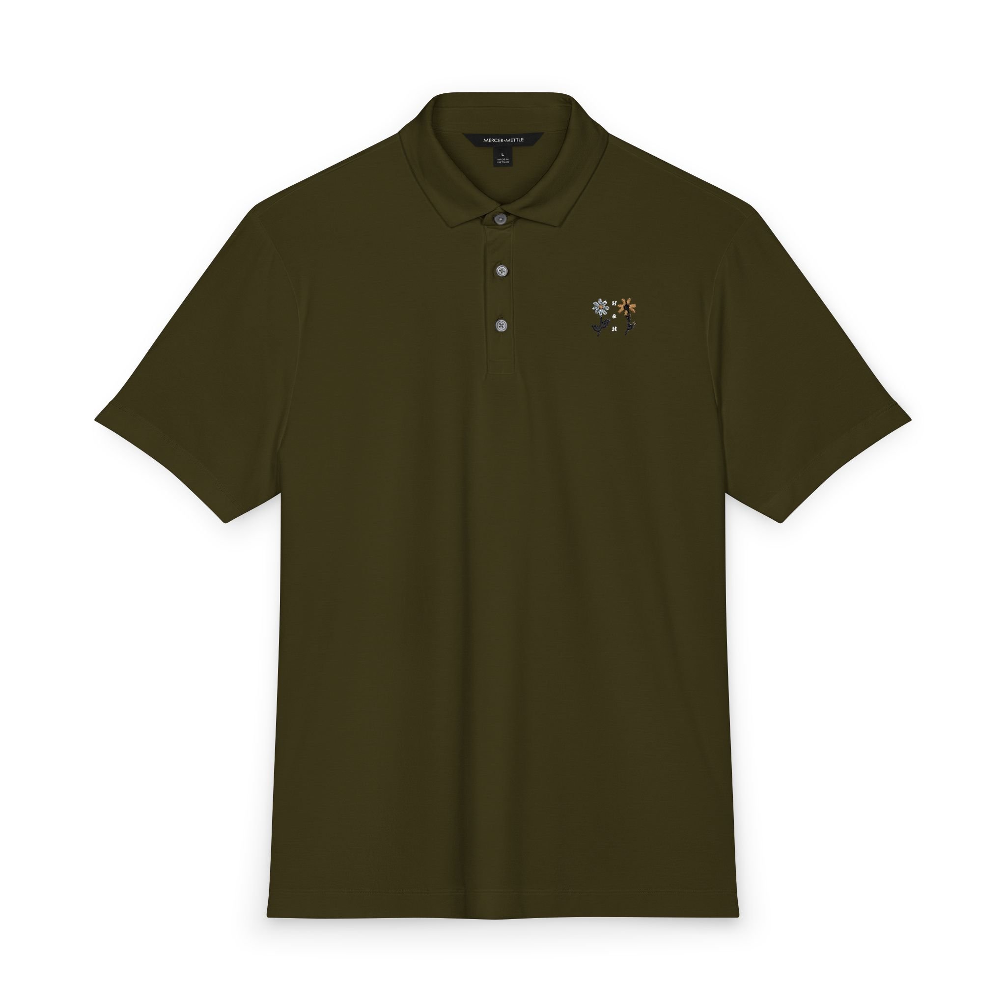 Daisy Logo Stretch Golf Polo