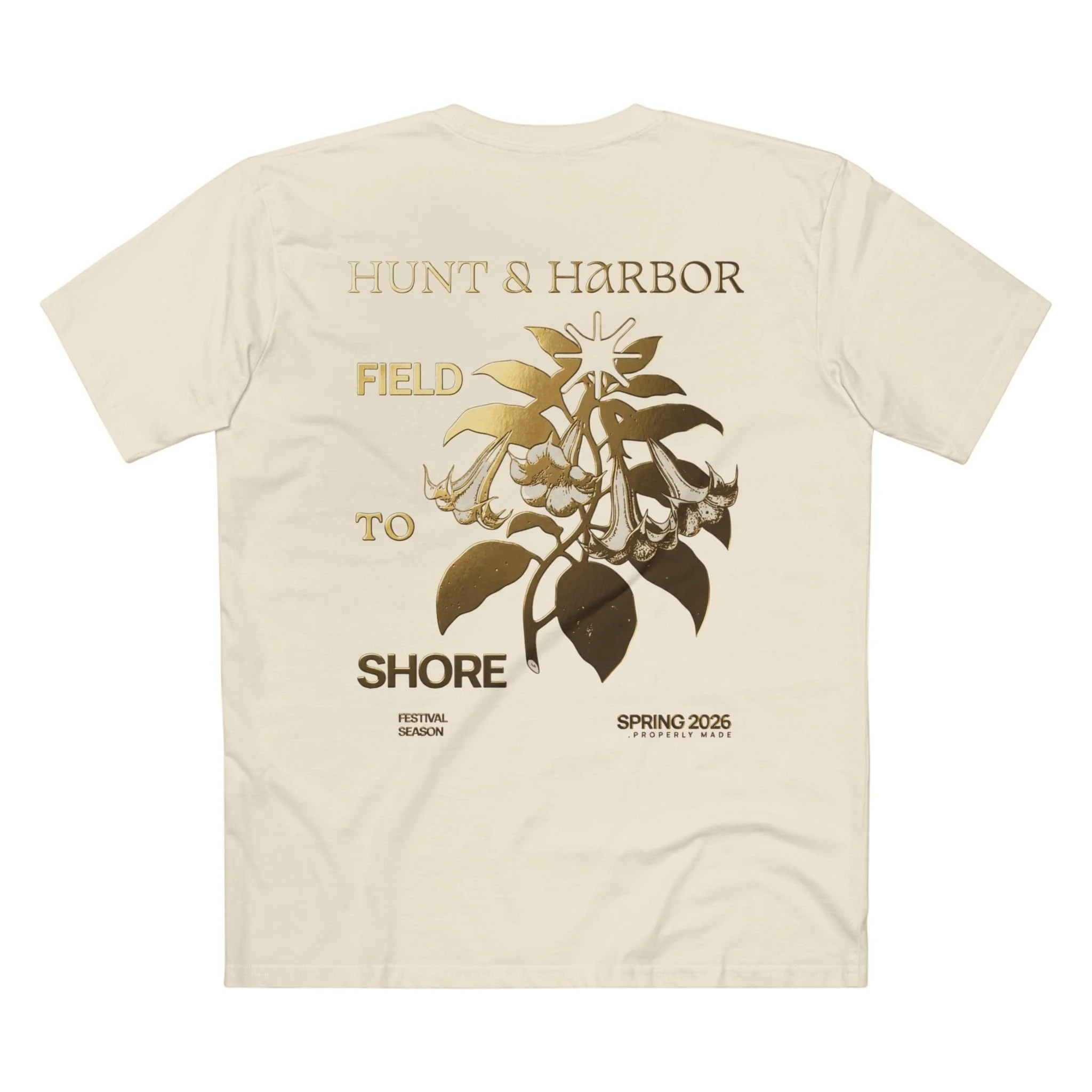 Metallic Embossed Logo Tee