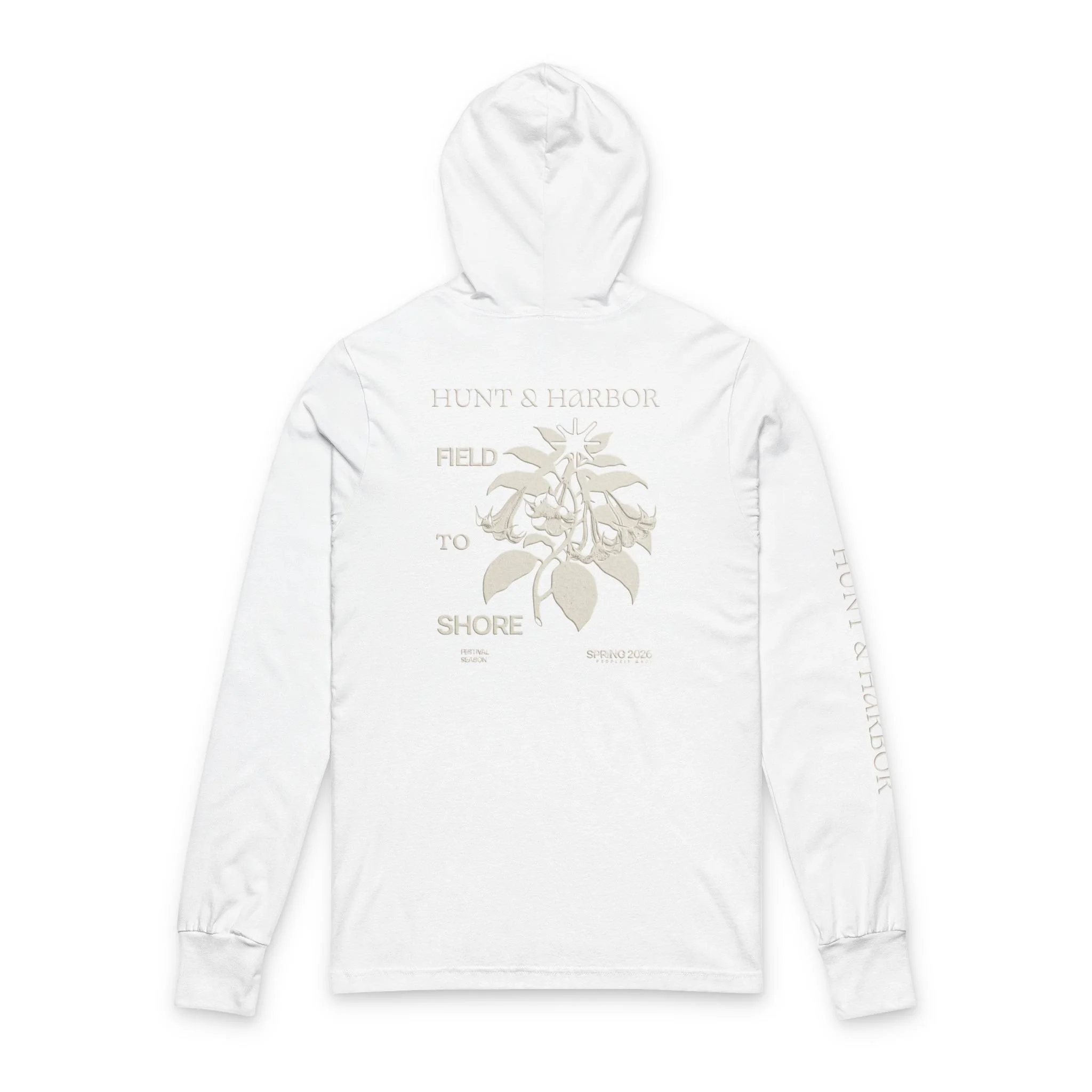 Botanical Hooded Long-Sleeve Tee