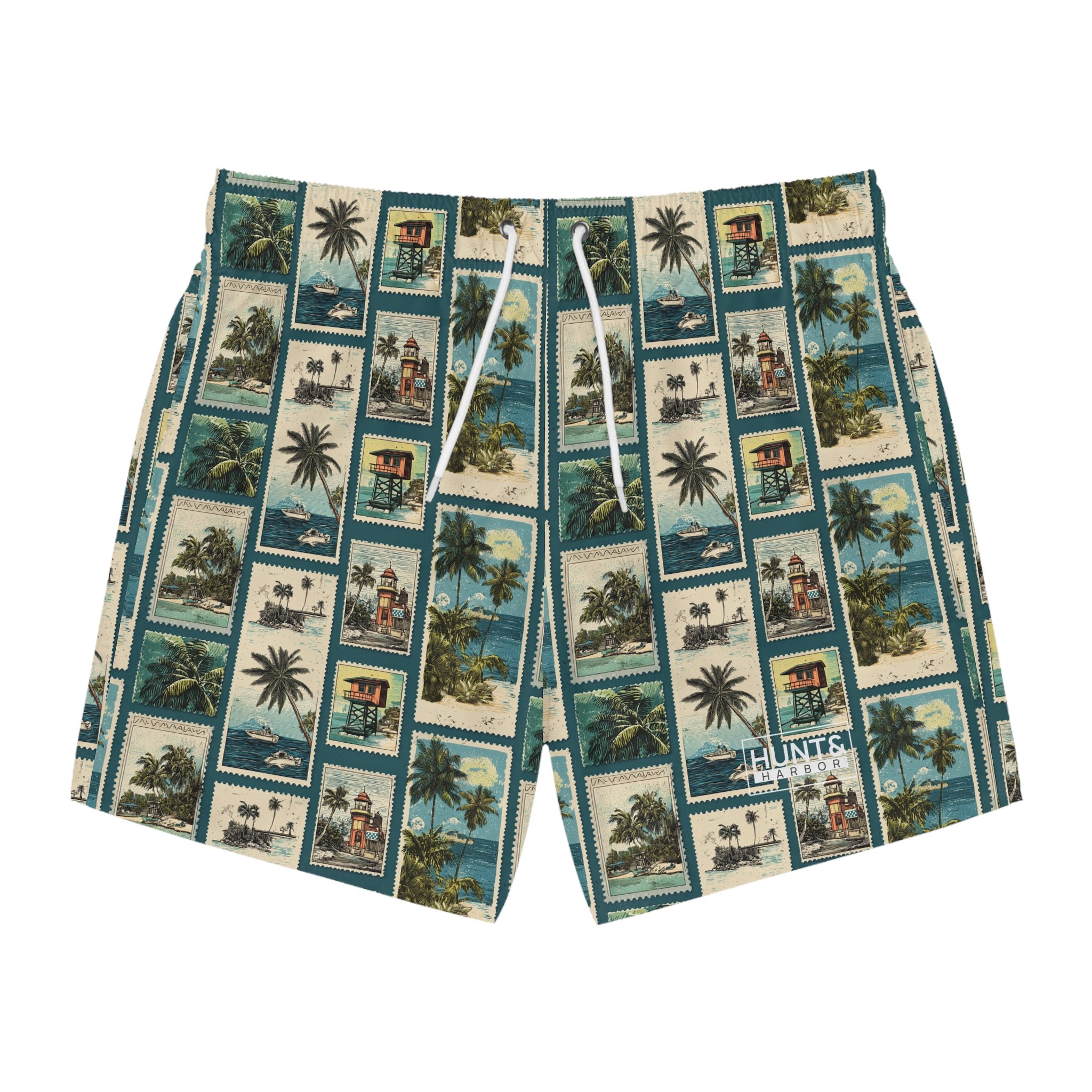 Vintage Beach Swim Trunks