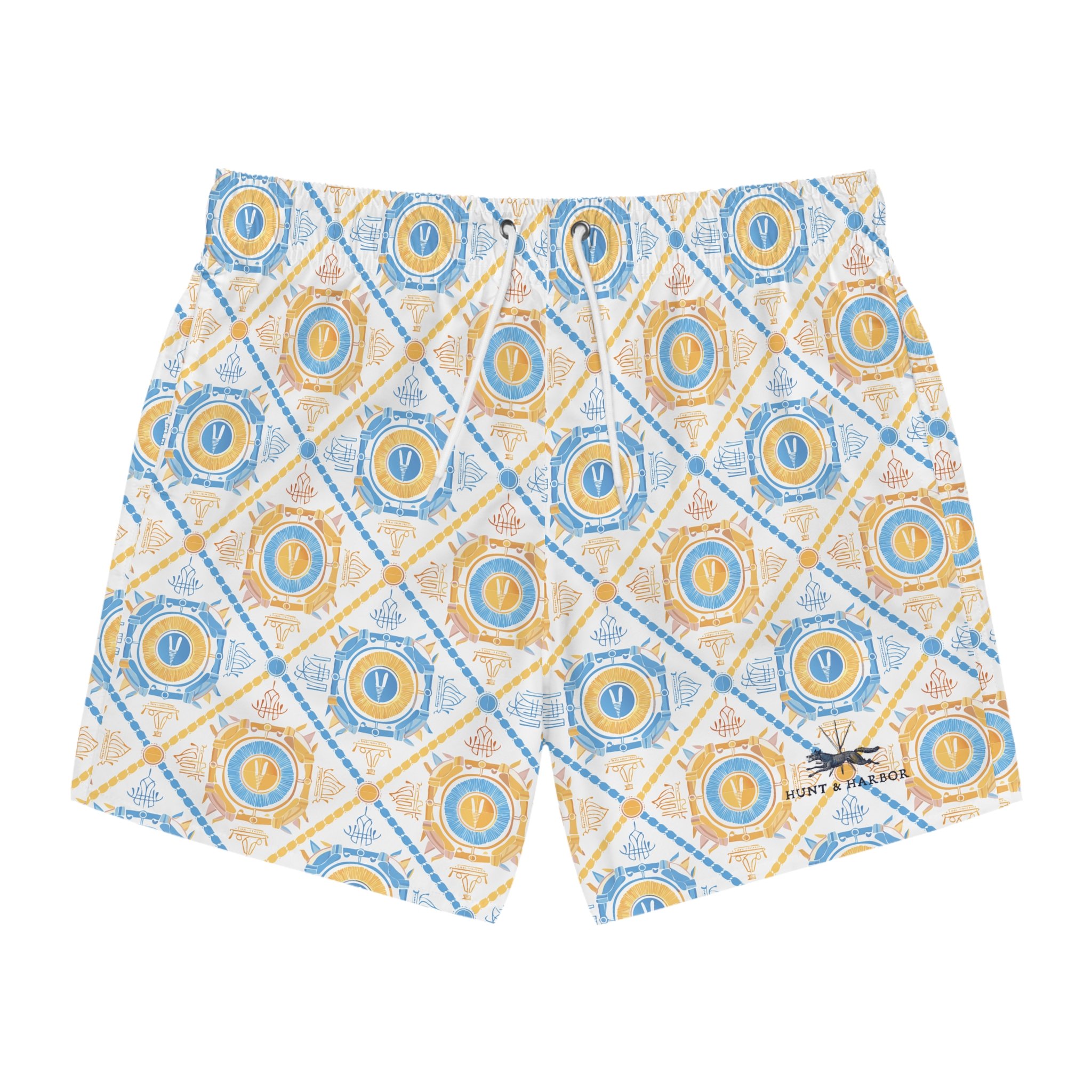 Egyptian Pattern Swim Trunks