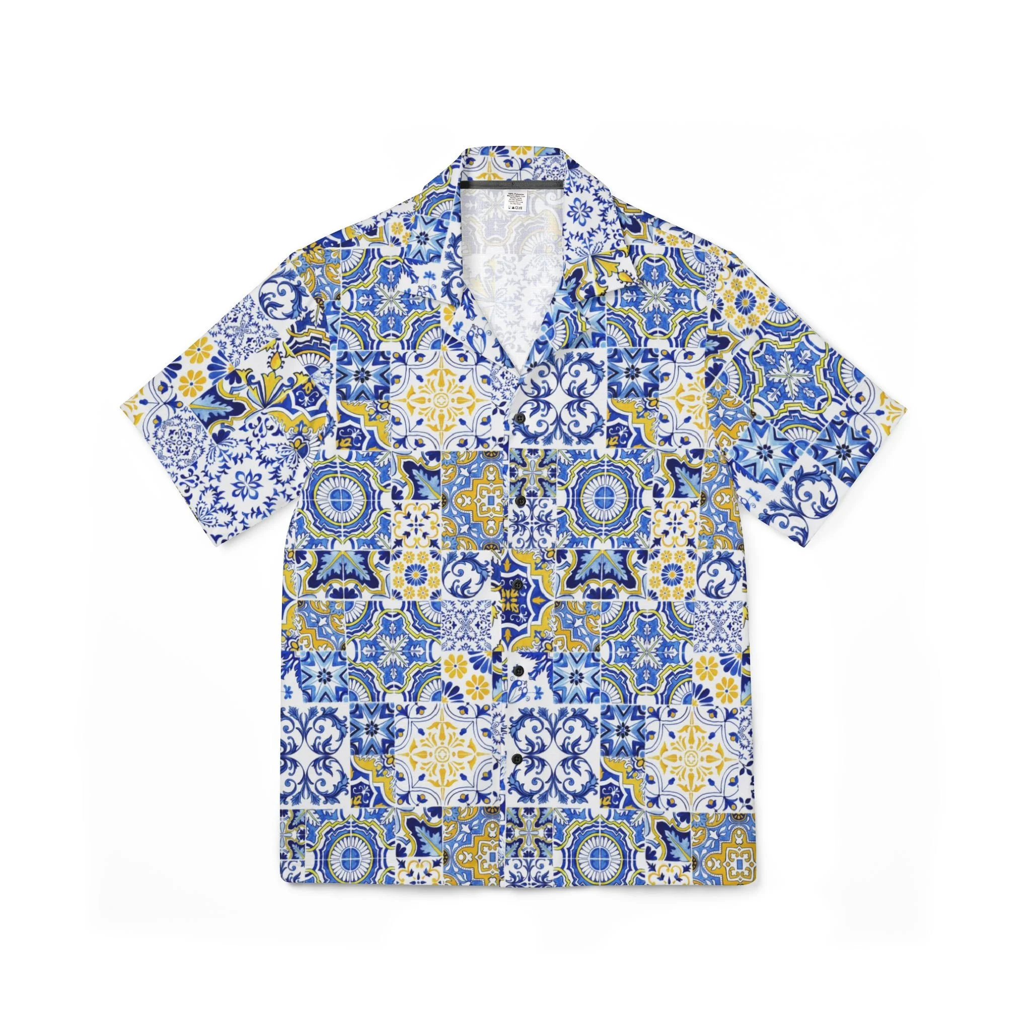 Ceramic Tile Camp Collar Shirt