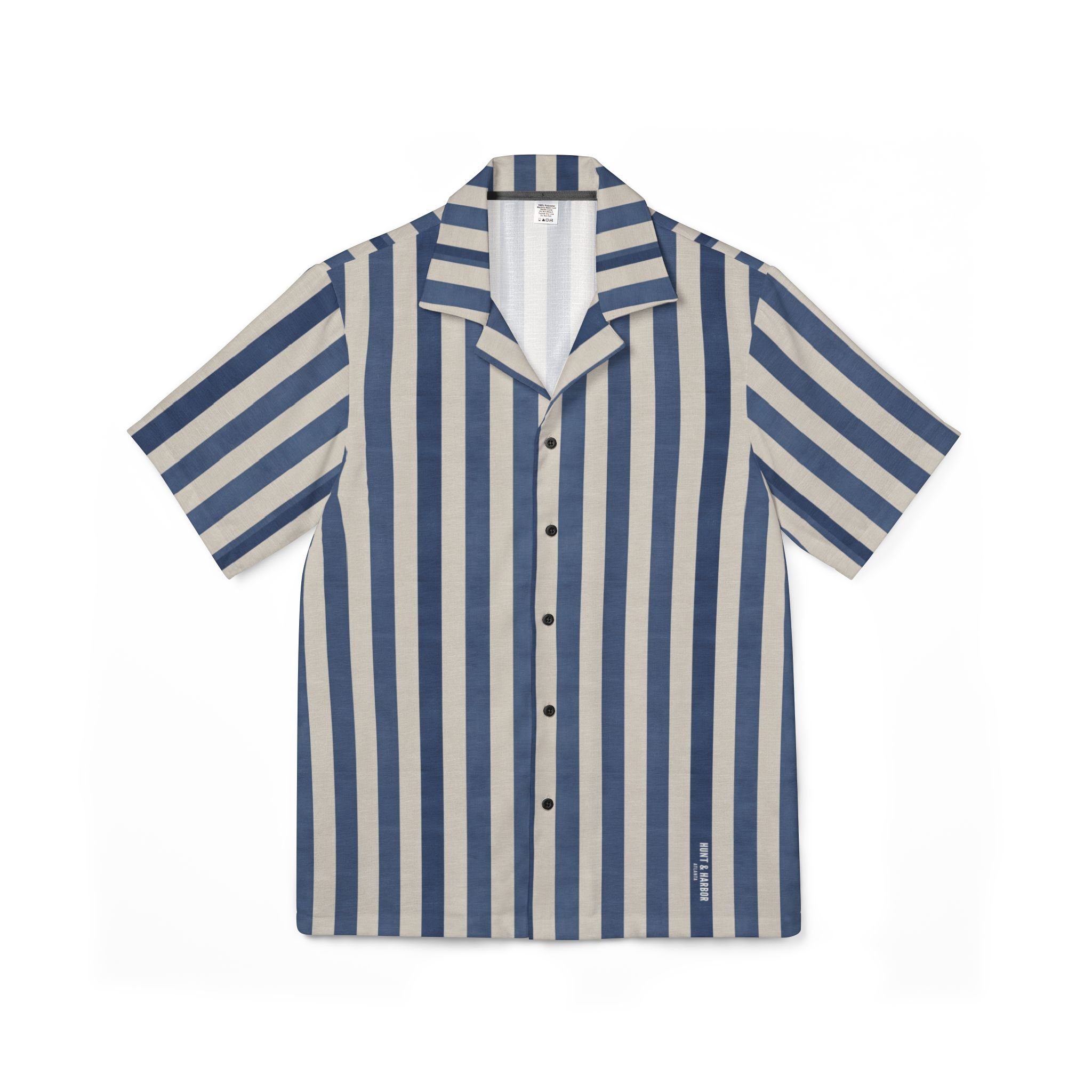 Watercolor Stripes Camp Collar