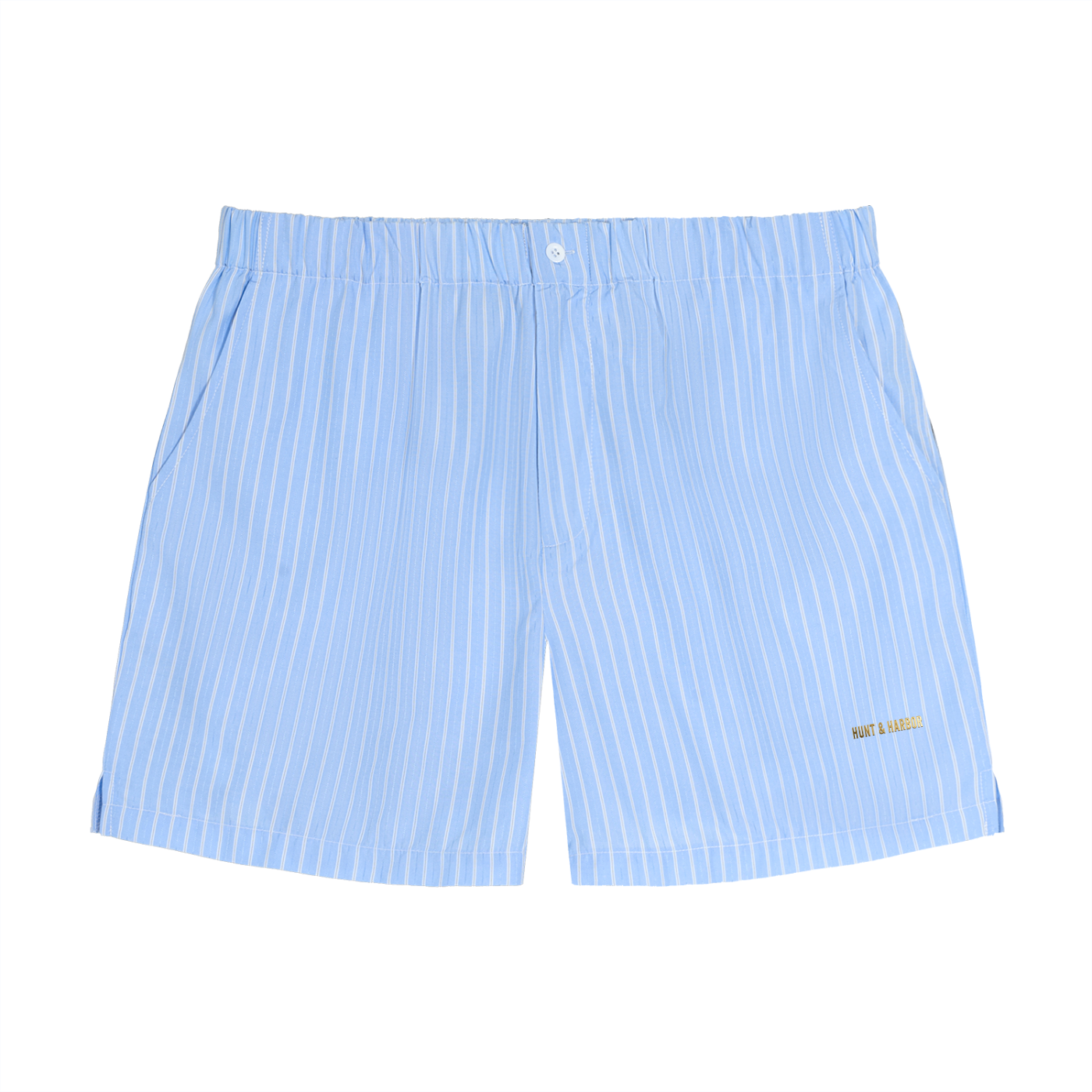 Striped Elastic Waist Shorts