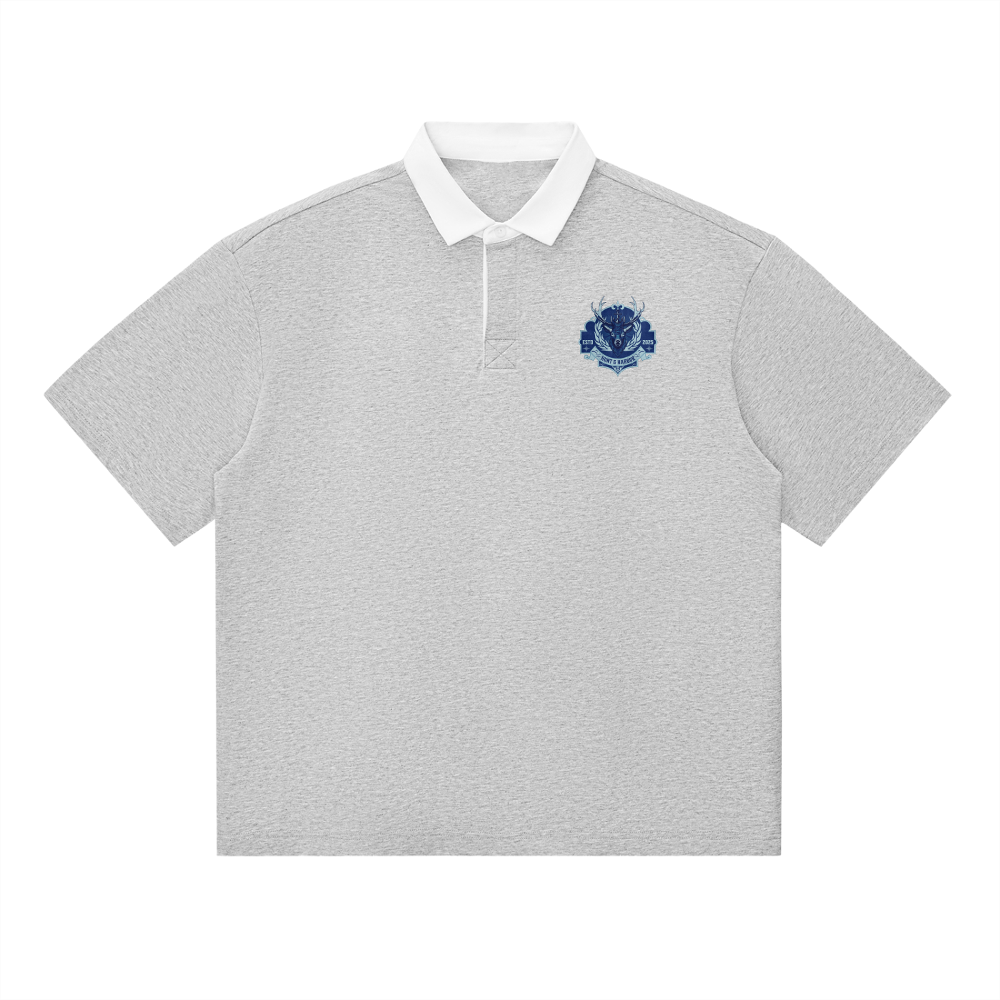 Essential Contrast Polo Shirt - Grey