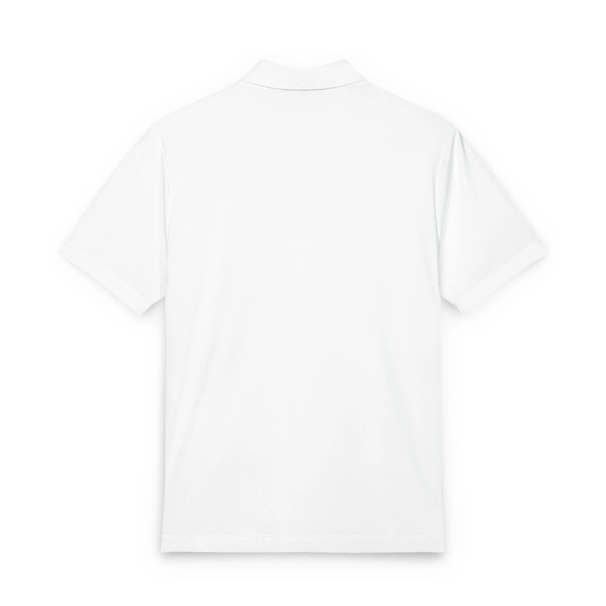 Antler & Anchor Stretch Jersey Polo in White – back view