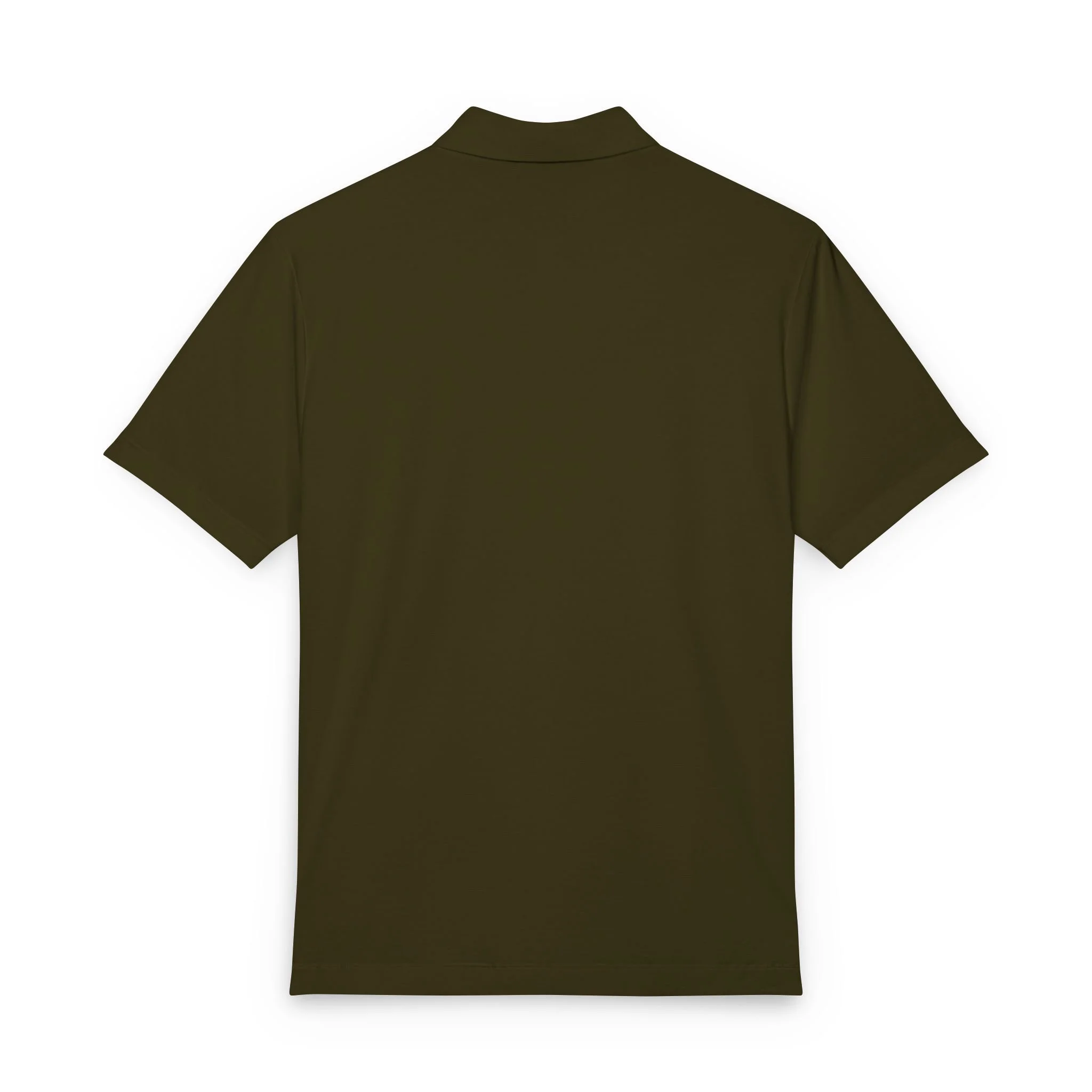 Antler & Anchor Stretch Jersey Polo in Townsend Green – back view