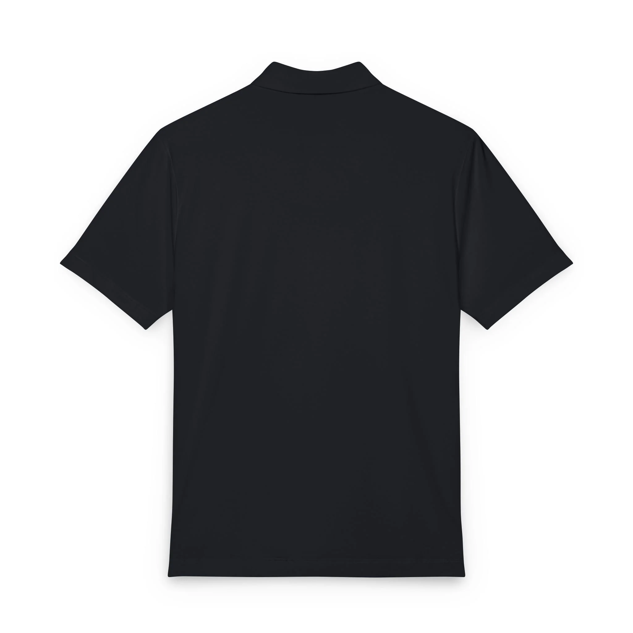 Antler & Anchor Stretch Jersey Polo in Anchor Grey – back view