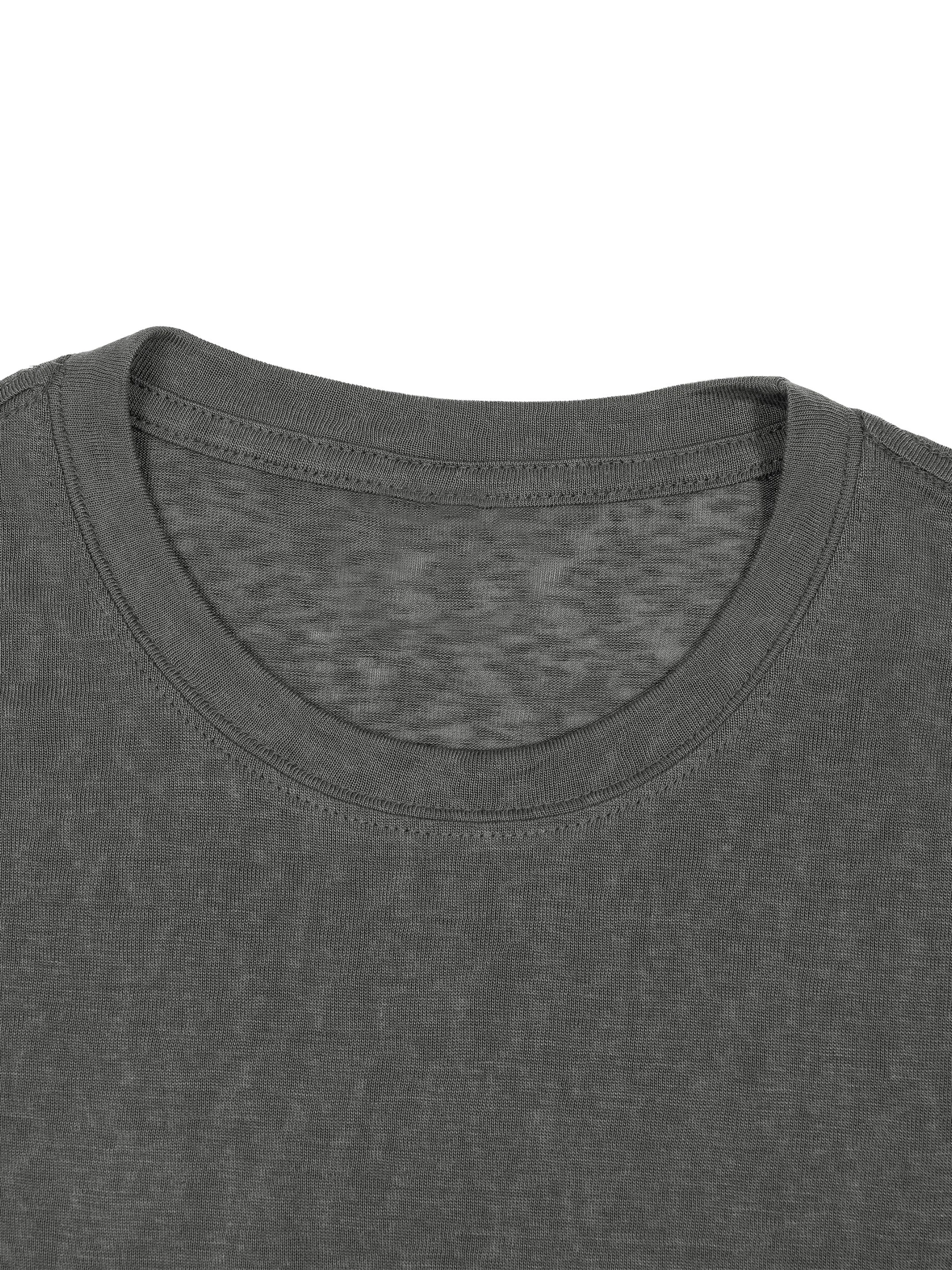 Sheer slub fabric texture diagonal fold detail - mens lightweight crop tee material