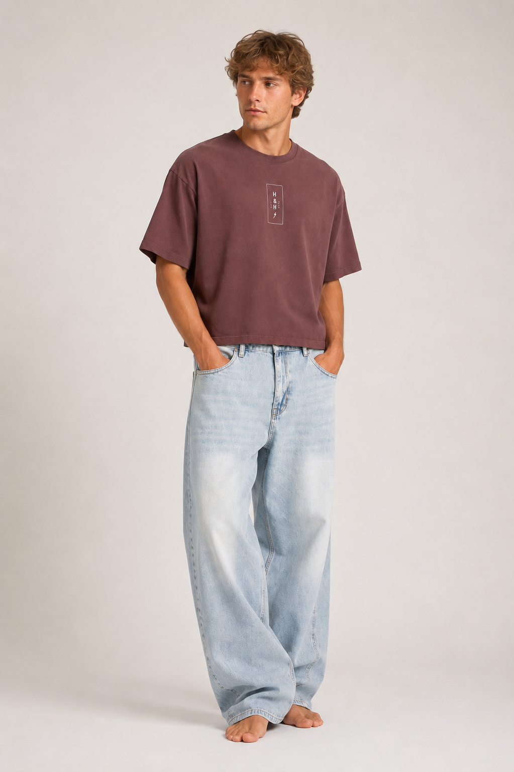 Bolt Vintage Washed Boxy Crop Tee