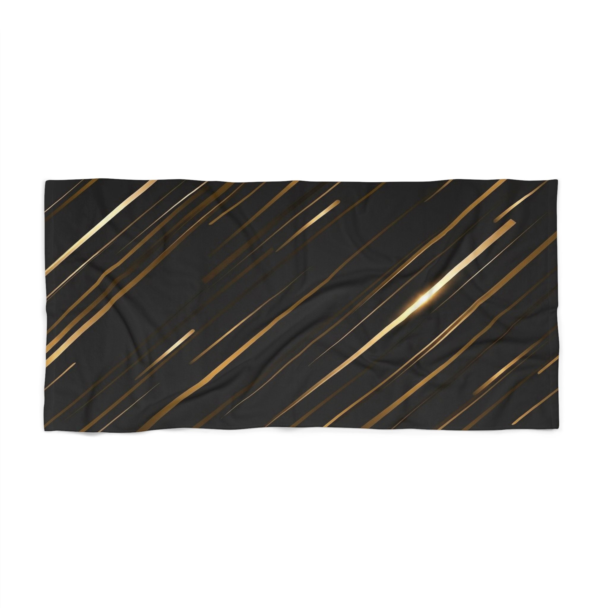 Hunt & Harbor x Mister USA 2026 Black & Gold Beach Towel