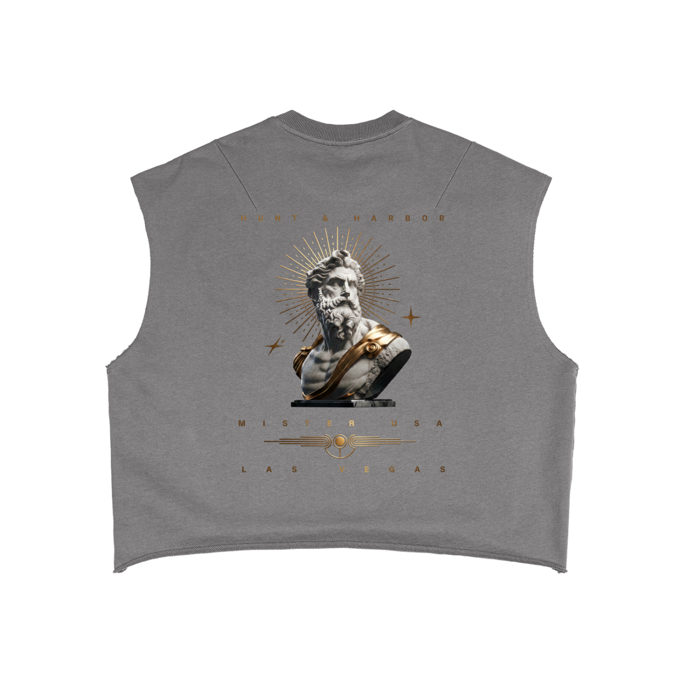 Hunt & Harbor x Mister USA Gray French Terry Boxy Tank Top