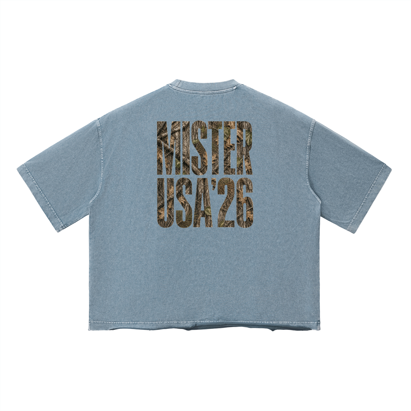 Hunt & Harbor x Mister USA Unisex Vintage Wash Boxy T-Shirt