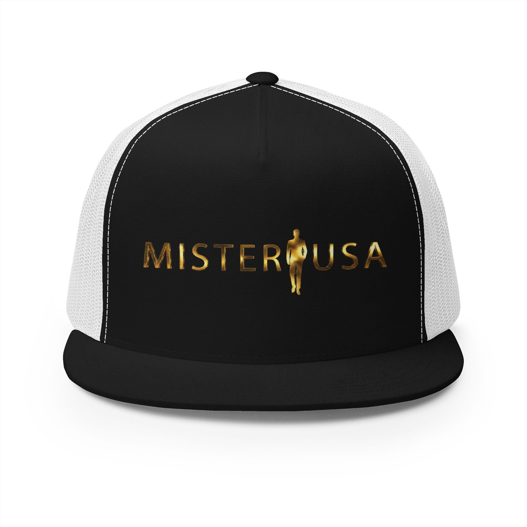 Hunt & Harbor x Mister USA Gold Logo Trucker Cap