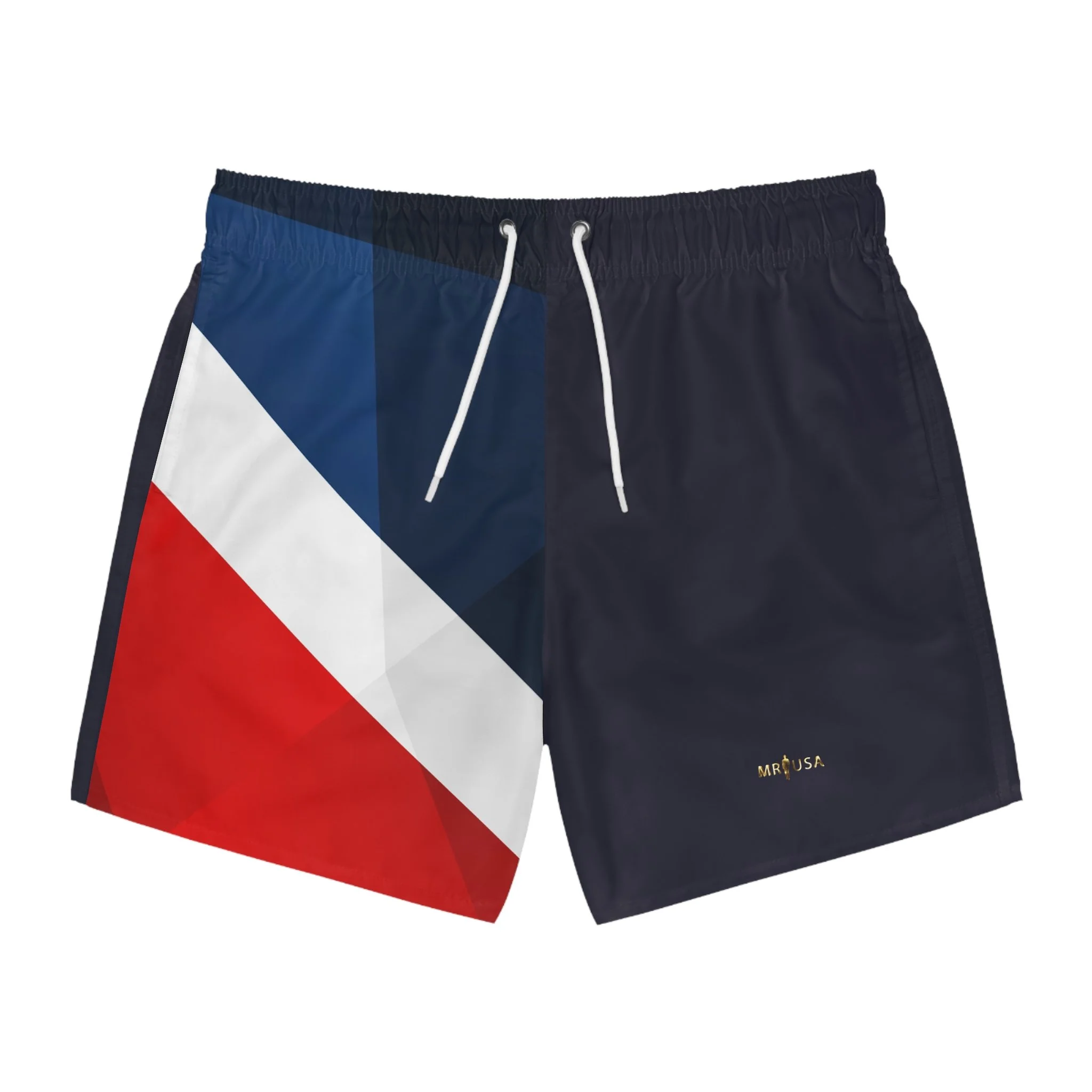 Hunt & Harbor x Mister USA Patriotic Color Block Swim Trunks