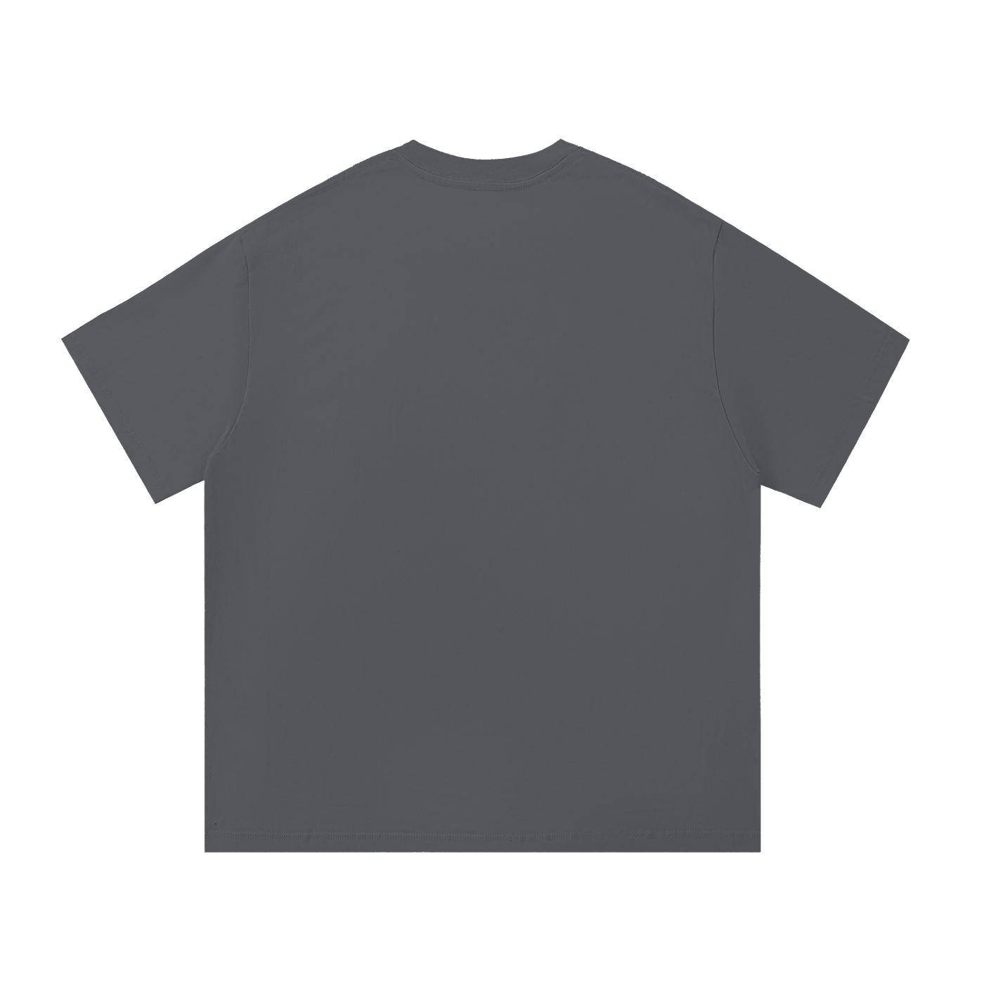 Hunt & Harbor x Mister USA Essential Cotton T-Shirt - heather gray back view