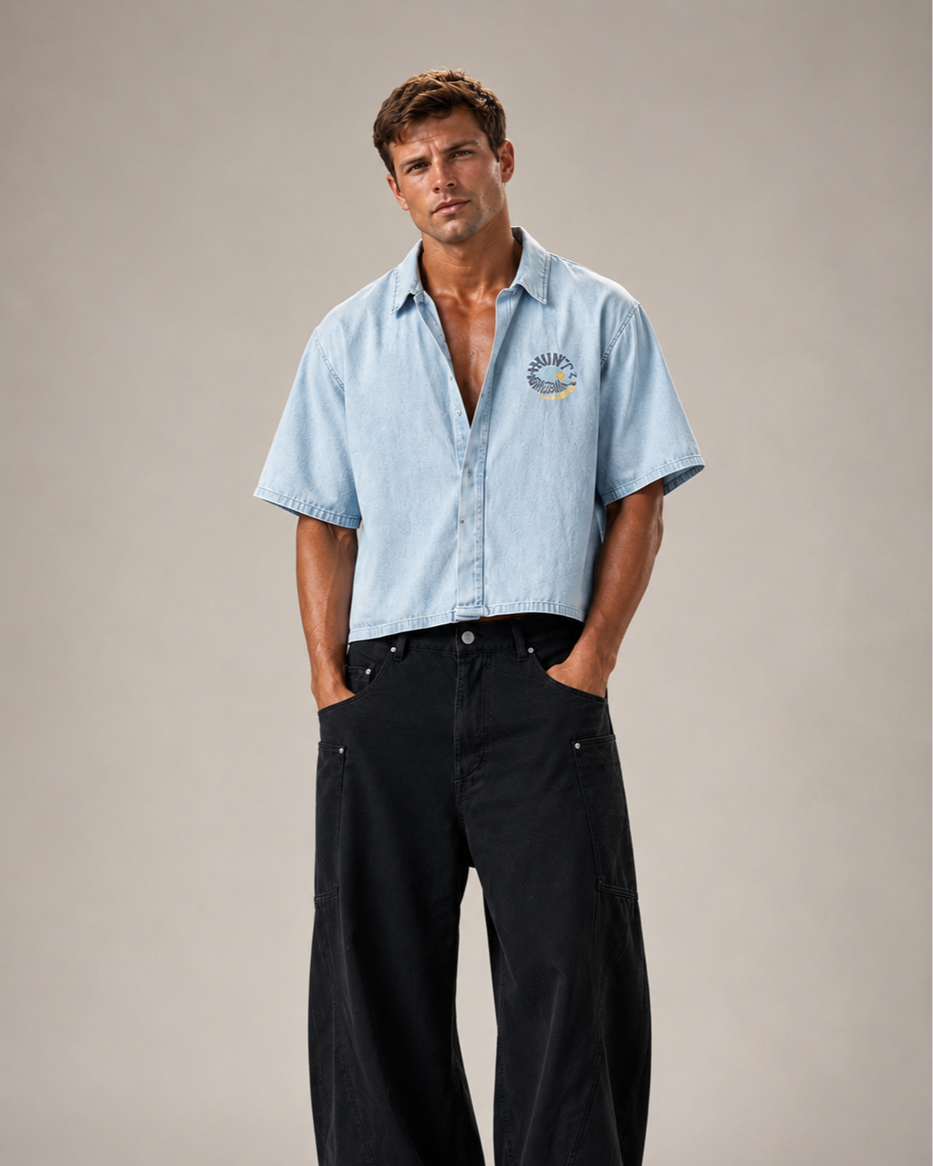 Vintage Wash Drop Shoulder Shirt