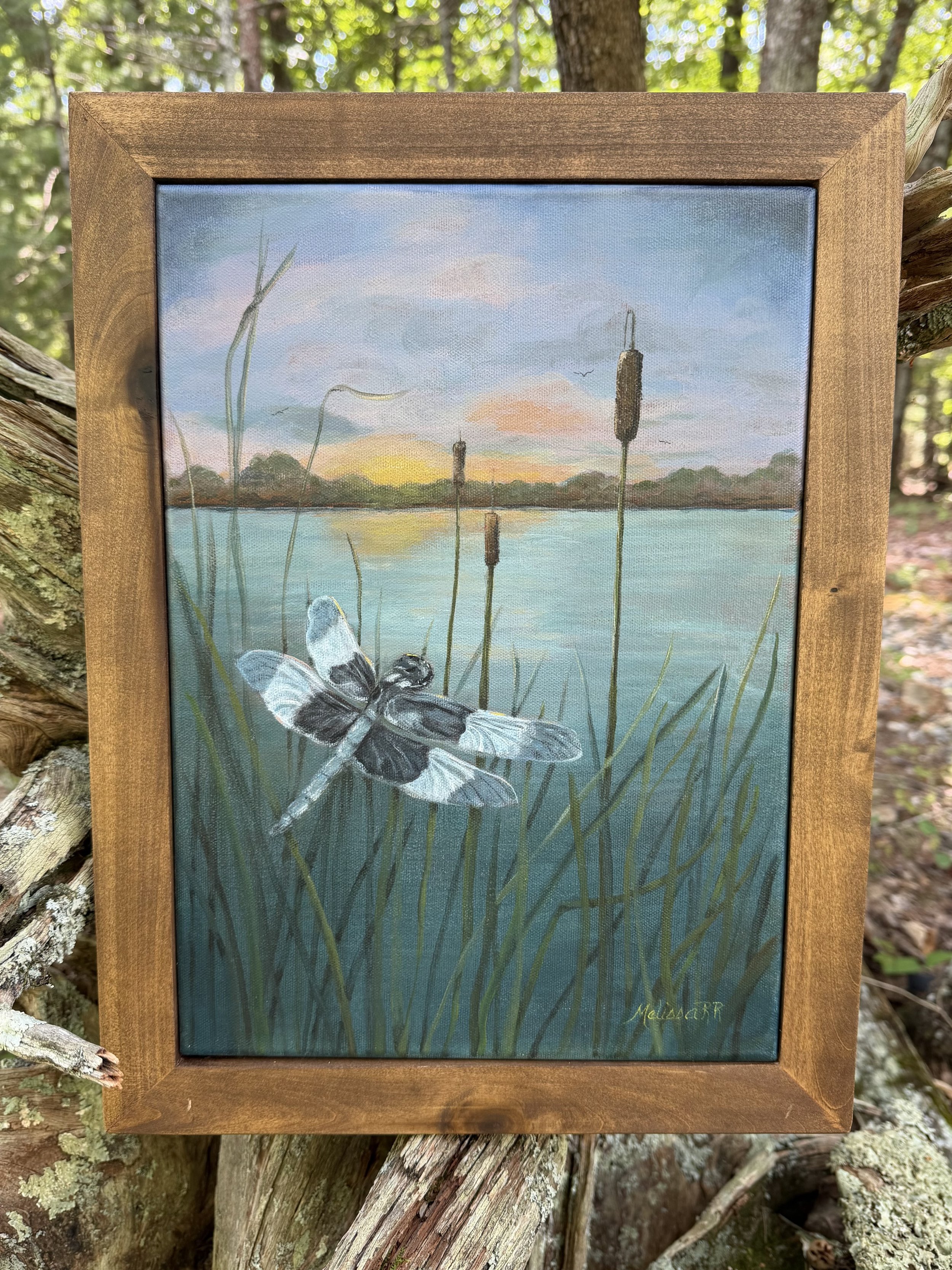 "Visitor at Twilight" - Original Acrylic on Canvas (SOLD)