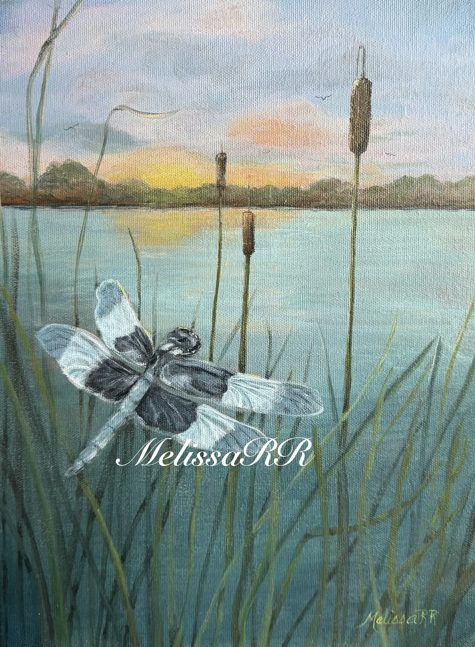 "Visitor at Twilight" - Card