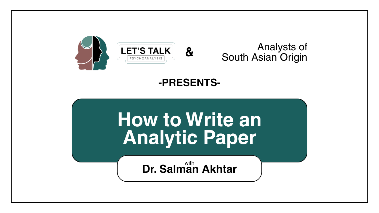 How to Write an Analytic Paper