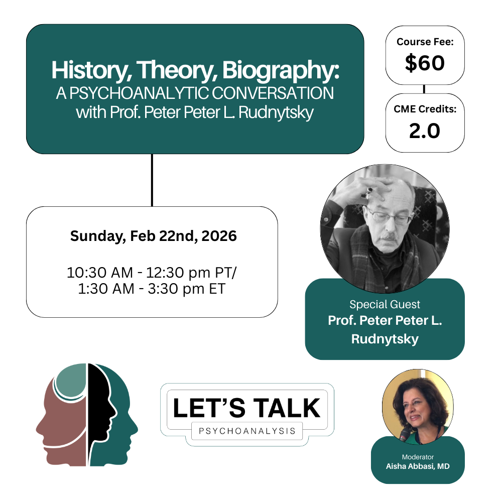 History, Theory, Biography: A Psychoanalytic Conversation with Prof. Peter L. Rudnytsky