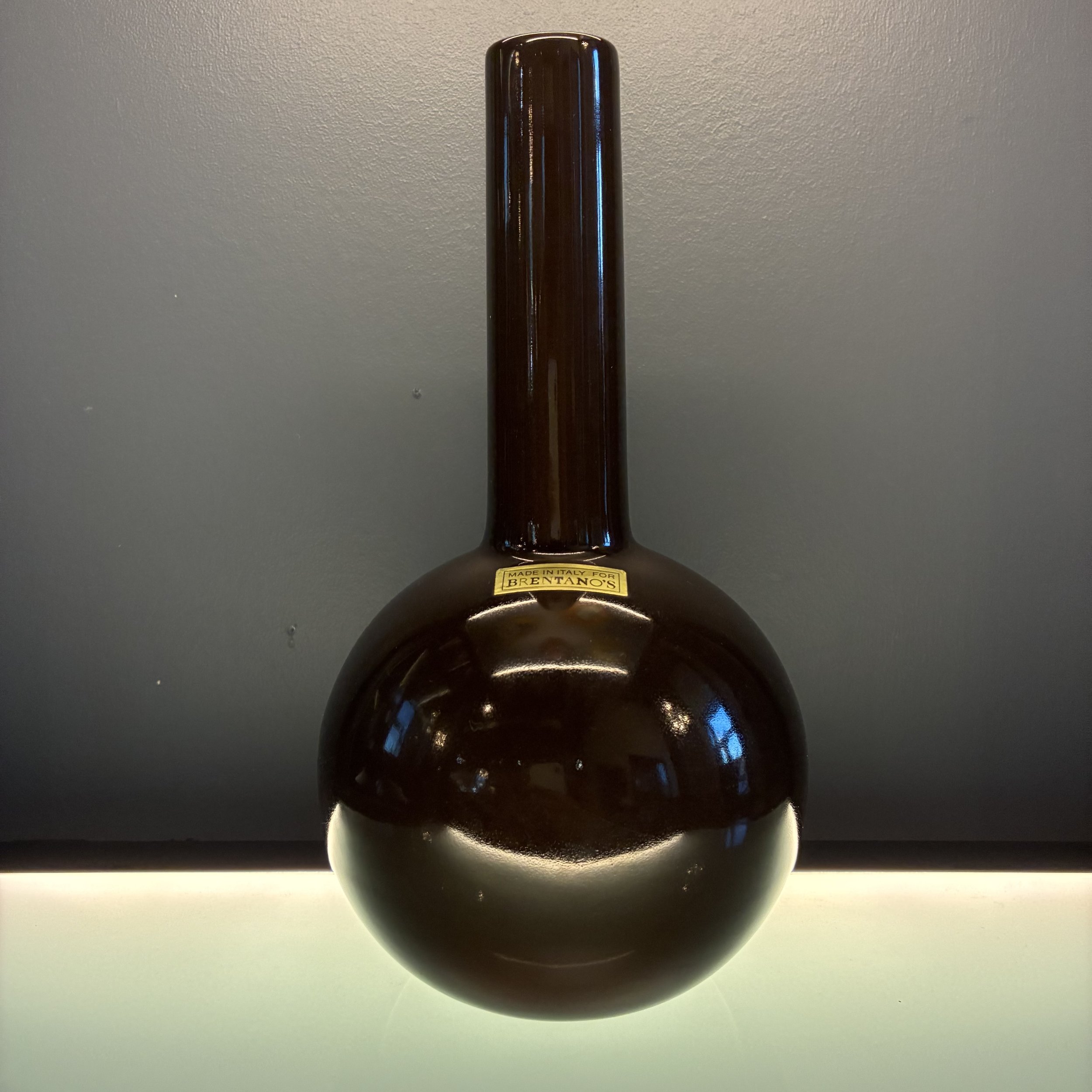 70's Brentano's Ceramic Bud Vase