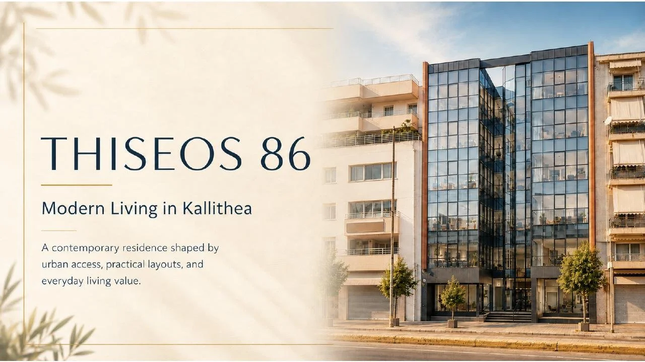 Project Line ST-044 contemporary apartment exterior in Kallithea
