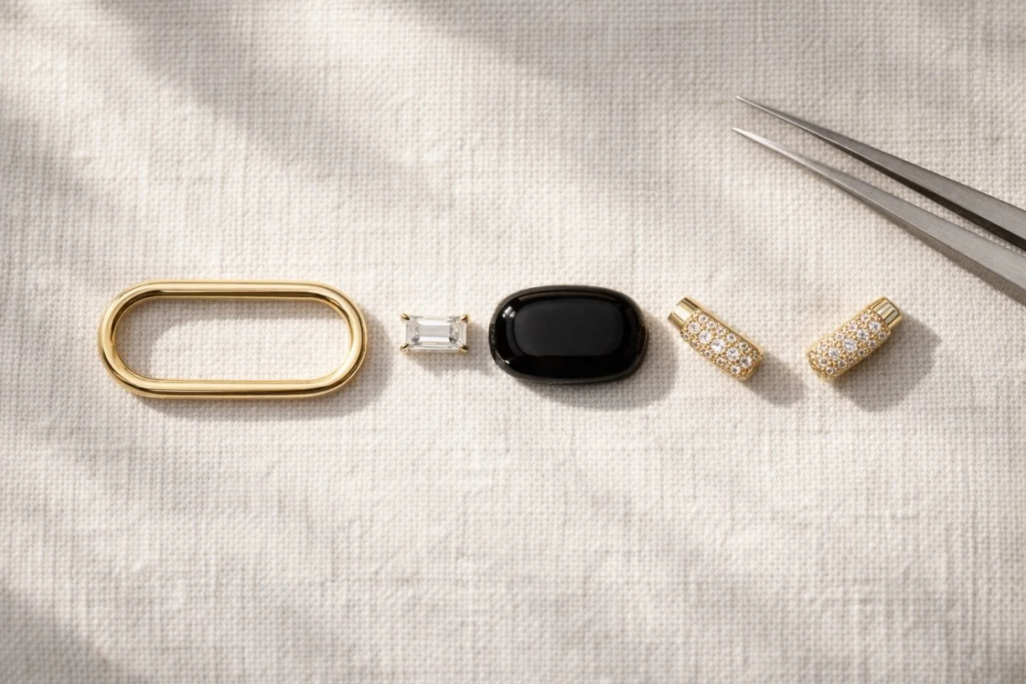 Five parts. One intention.
The frame that holds. The stone that grounds. The diamond that illuminates. The pav&eacute; that catches every light. The hands that brought it all together.
This is The Pendant &mdash; before it becomes yours.
#byshima #th