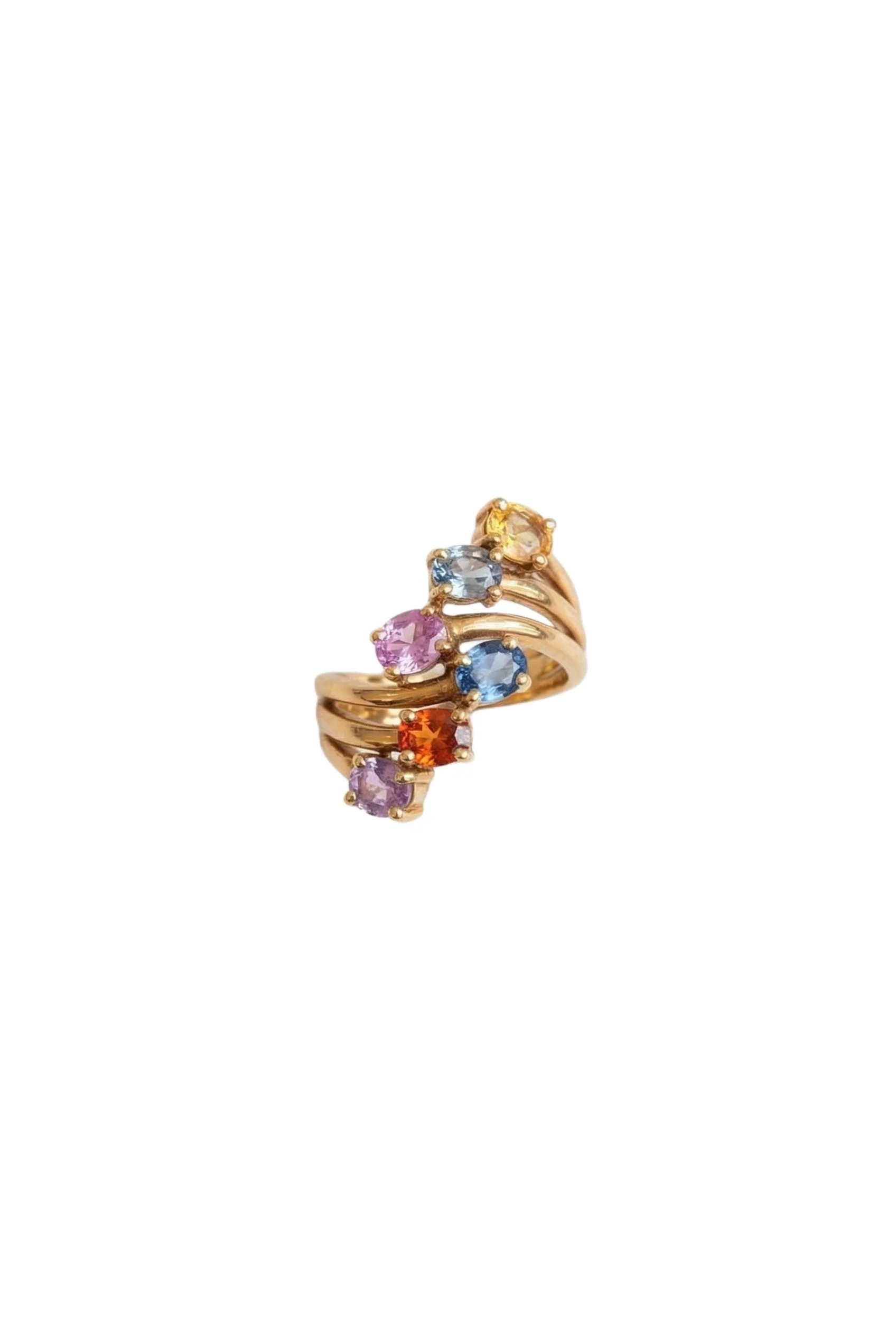 Rainbow Sapphire Ring