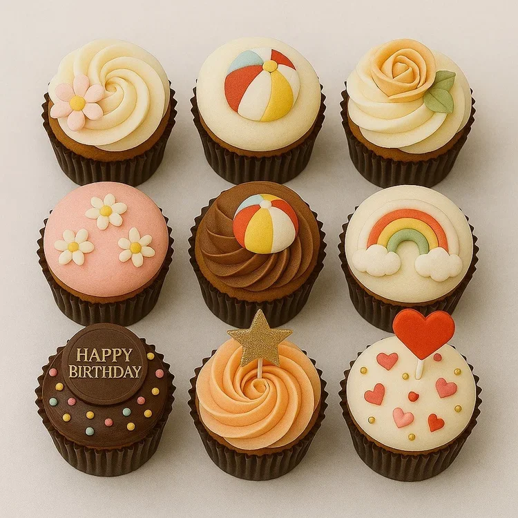 CUPCAKES -Beautifully made and designed just for you. Standard Design ($28 per dozen) Includes simple frosting styles, basic piping, and minimal decorations. Custom Design ($38 per dozen) Includes detailed decorations, intricate piping, fondant work,