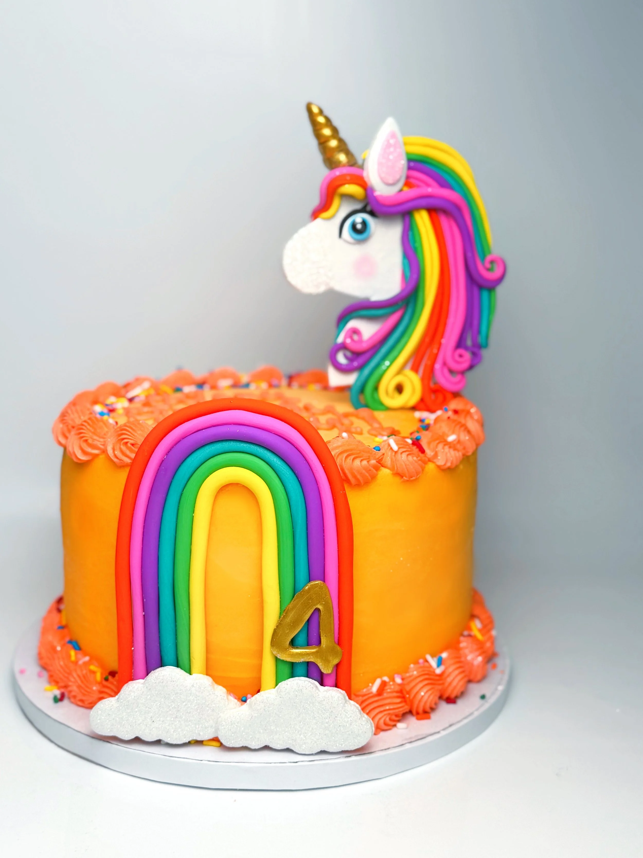 Custom Unicorn 8" Round Cake -Strawberry