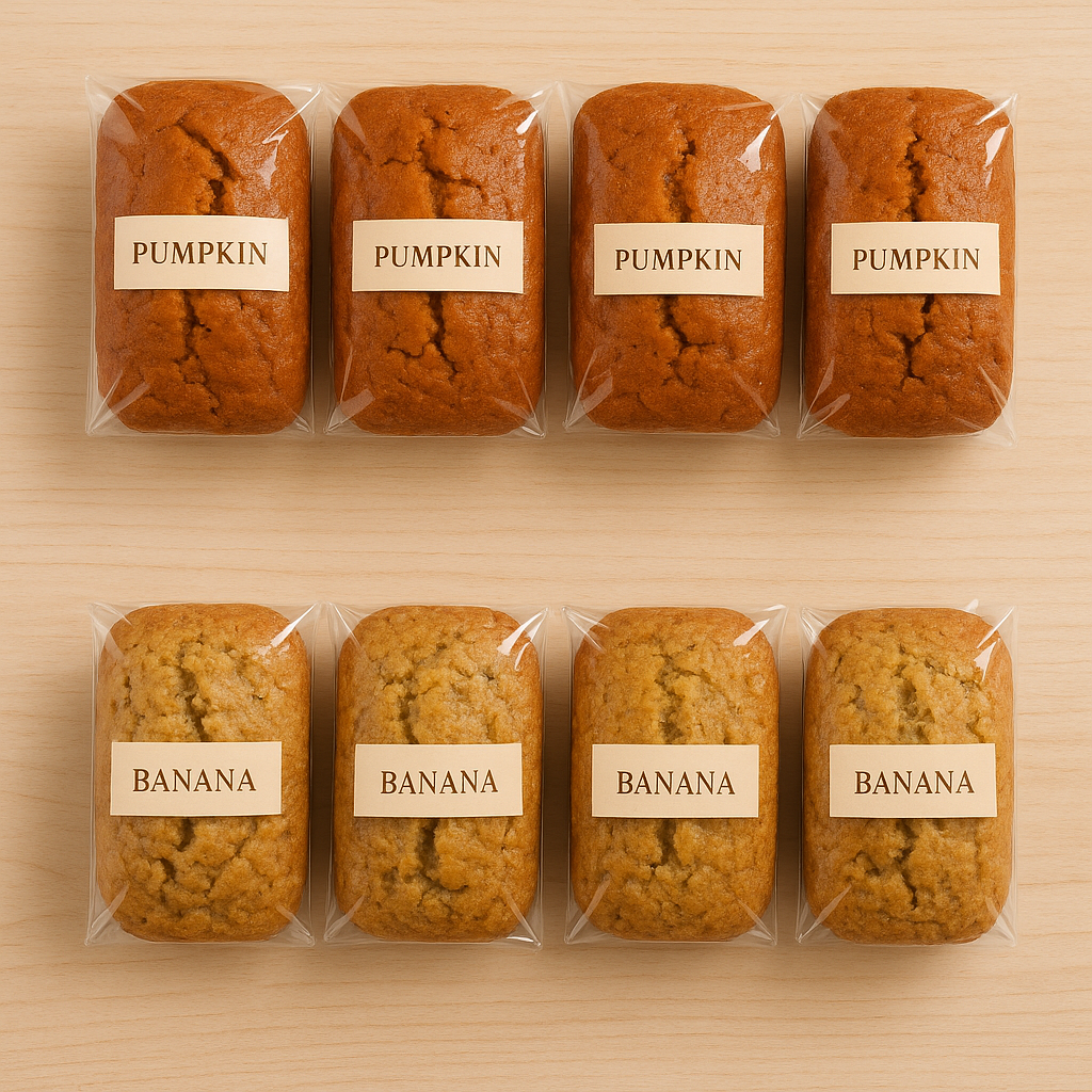Mini Bread Loaf -Our mini loaves are the perfect blend of homemade comfort and small-batch quality. Each loaf is baked fresh at high altitude with premium ingredients, delivering a soft, moist crumb and rich flavor in every bite. Beautifully packaged