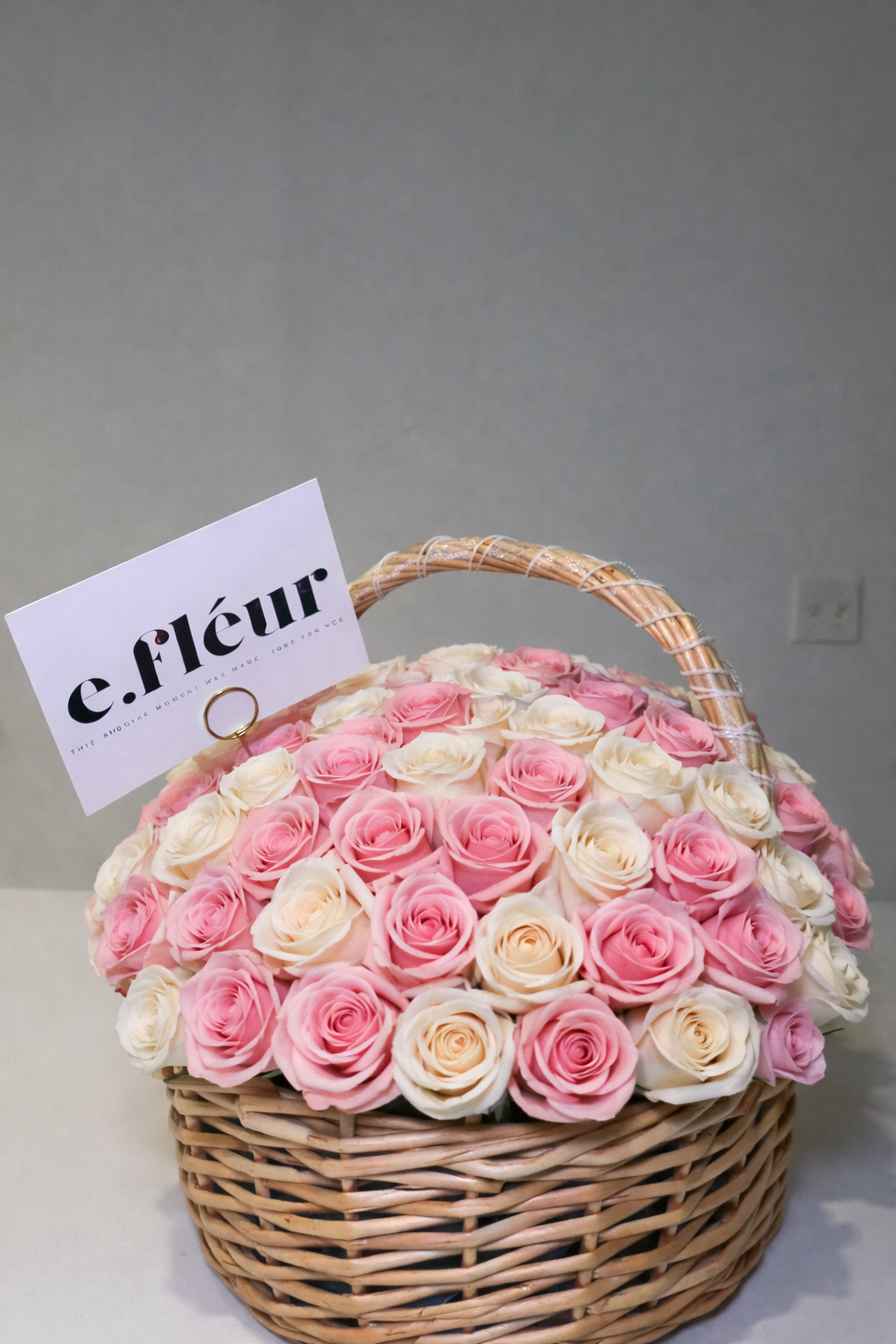 Large Rose Fléur Basket