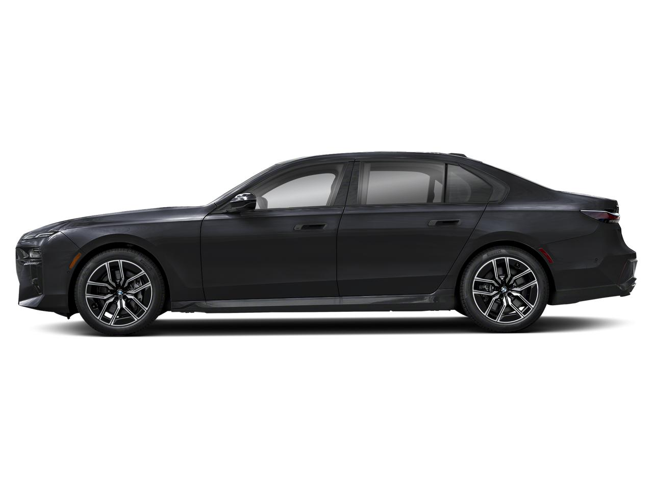 Black BMW 7 Series executive sedan for first-class chauffeur service in Dallas, Texas.
