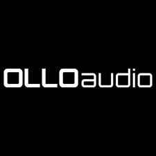Logo OLLO audio en blanc sur fond noir.