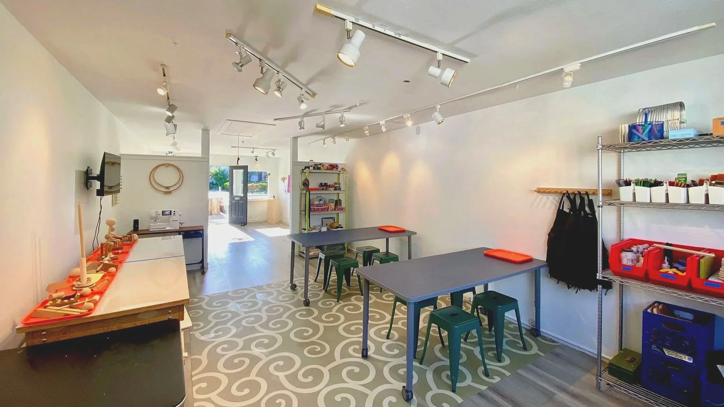 Cloudland Studio youth artists' workspace.